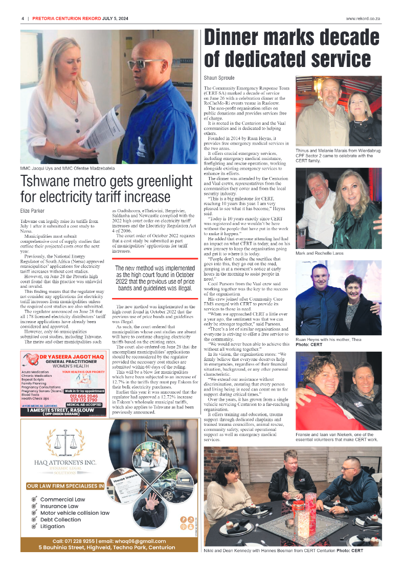 Rekord Centurion 5 July 2024 page 4