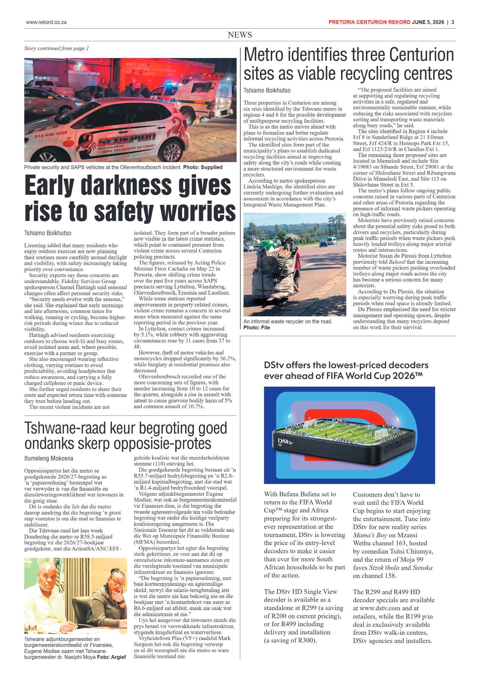 Rekord Centurion 5 June 2026 page 3