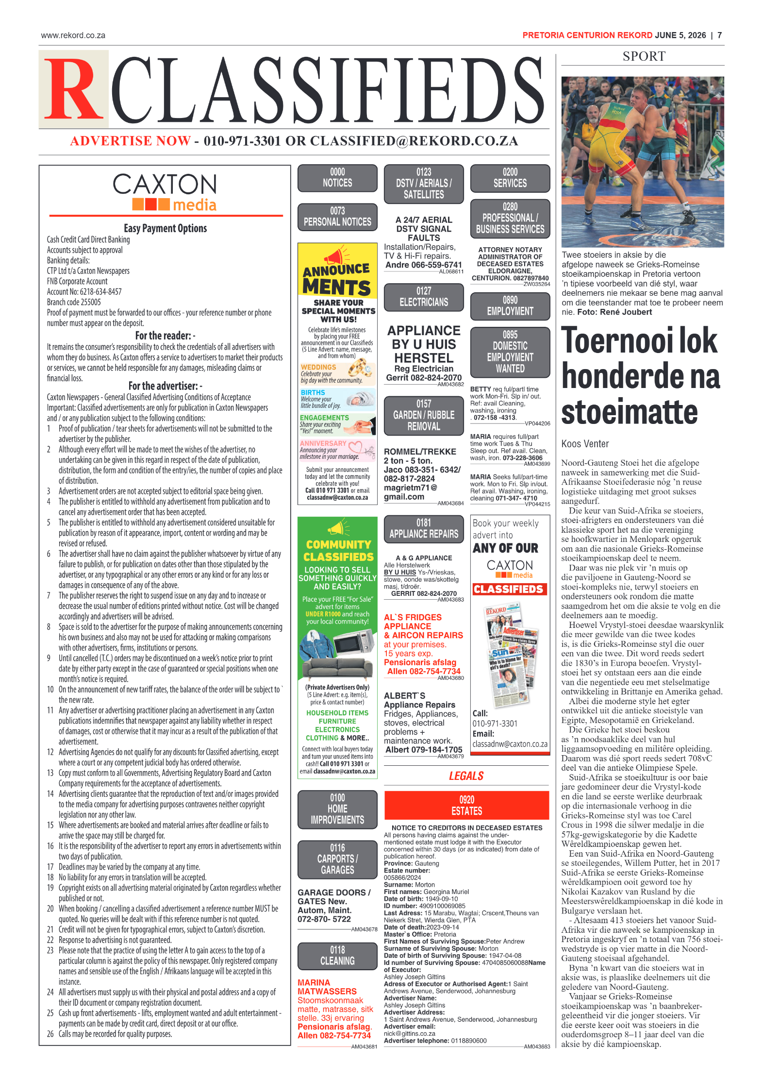 Rekord Centurion 5 June 2026 page 7