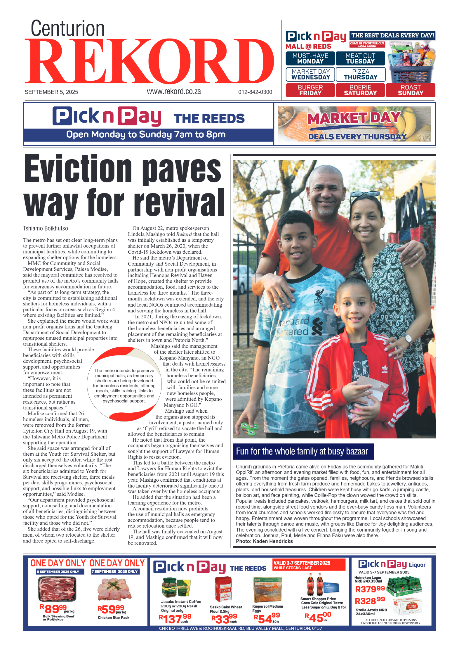 Rekord Centurion 5 September 2025 page 1