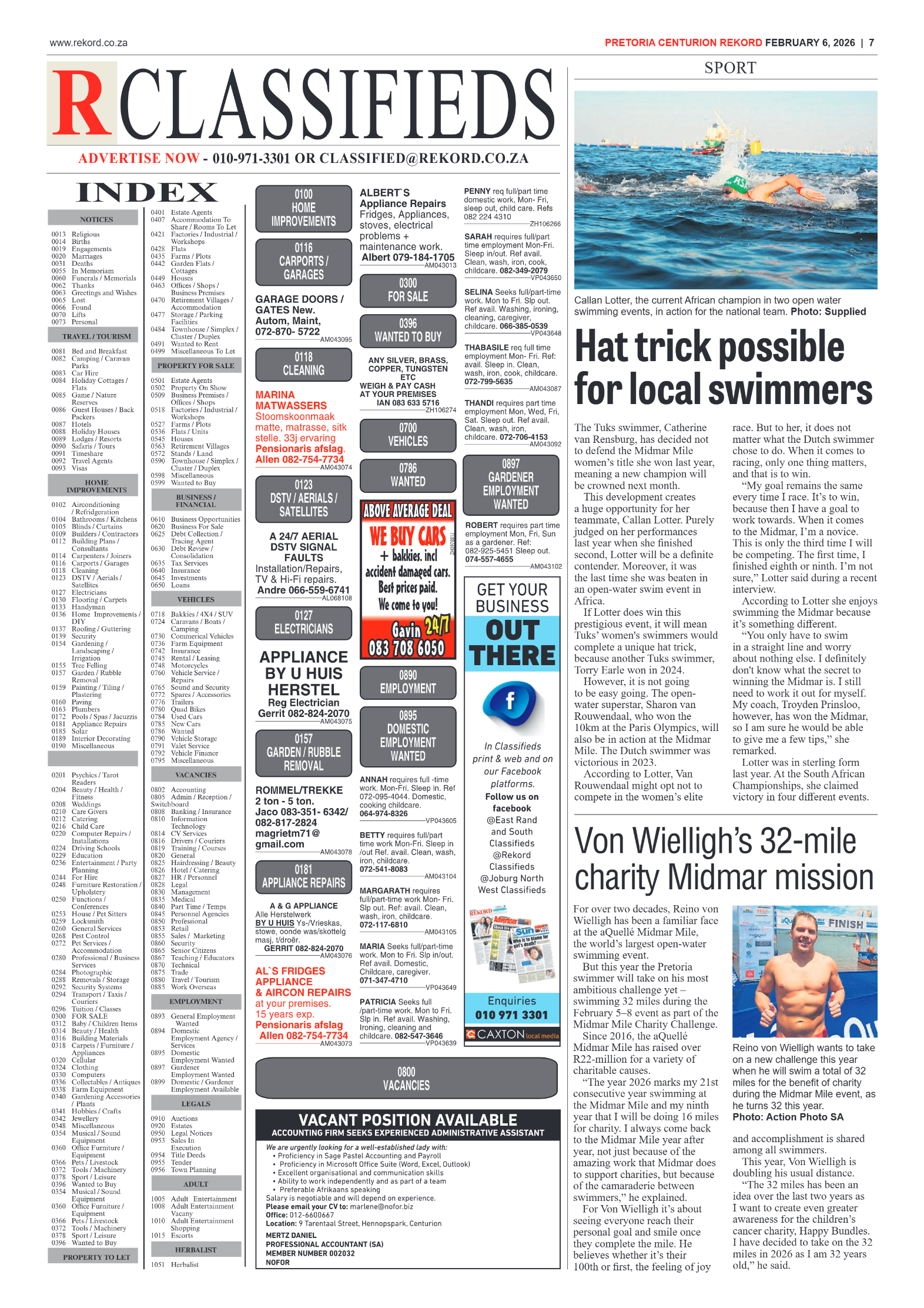 Rekord Centurion 6 February 2026 page 7