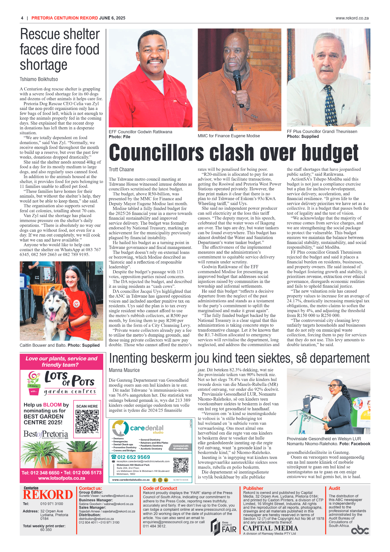 Rekord Centurion 6 June 2025 page 4