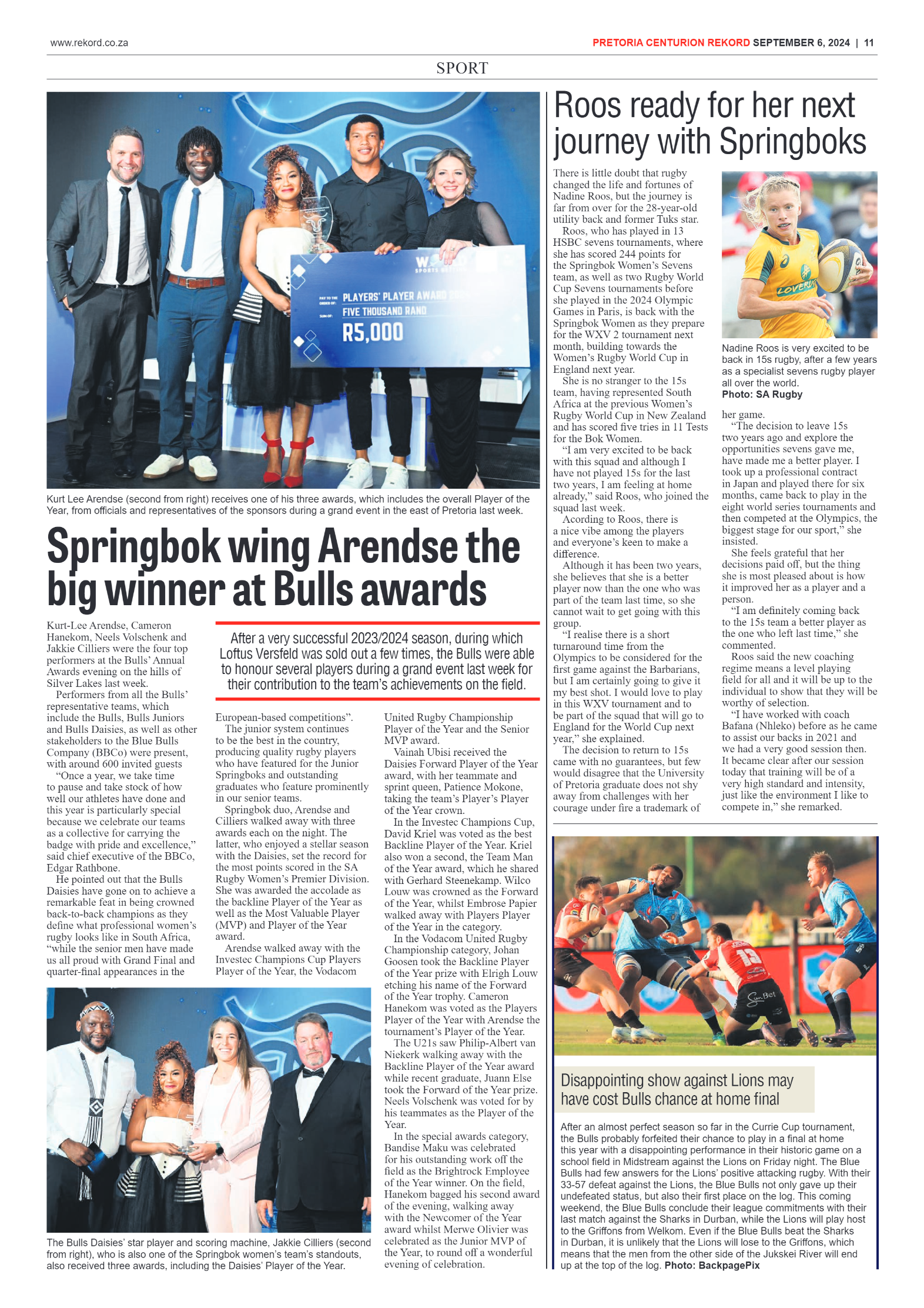 Rekord Centurion 6 September 2024 page 11
