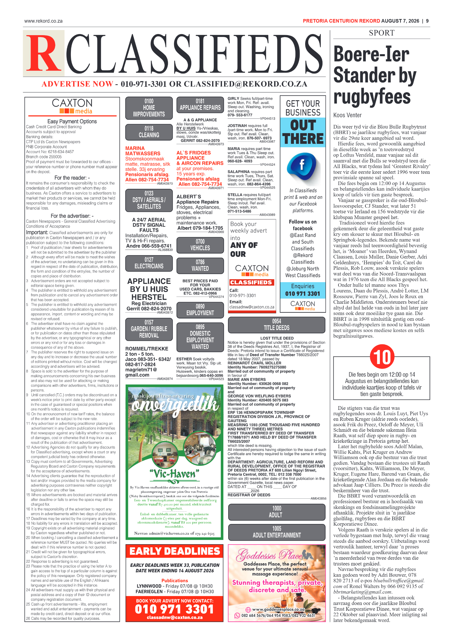 Rekord Centurion 7 August 2026 page 11