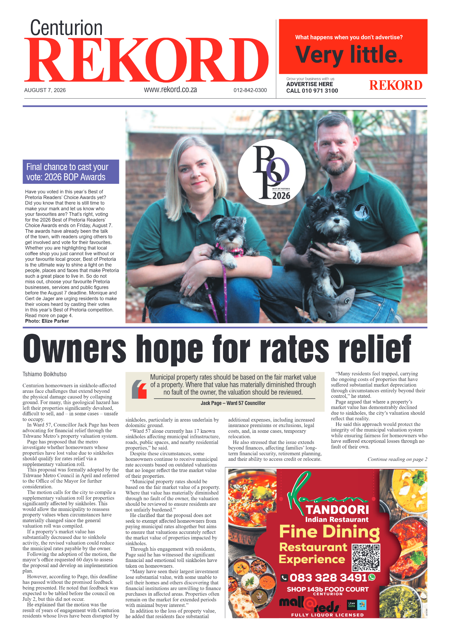 Rekord Centurion 7 August 2026 page 3