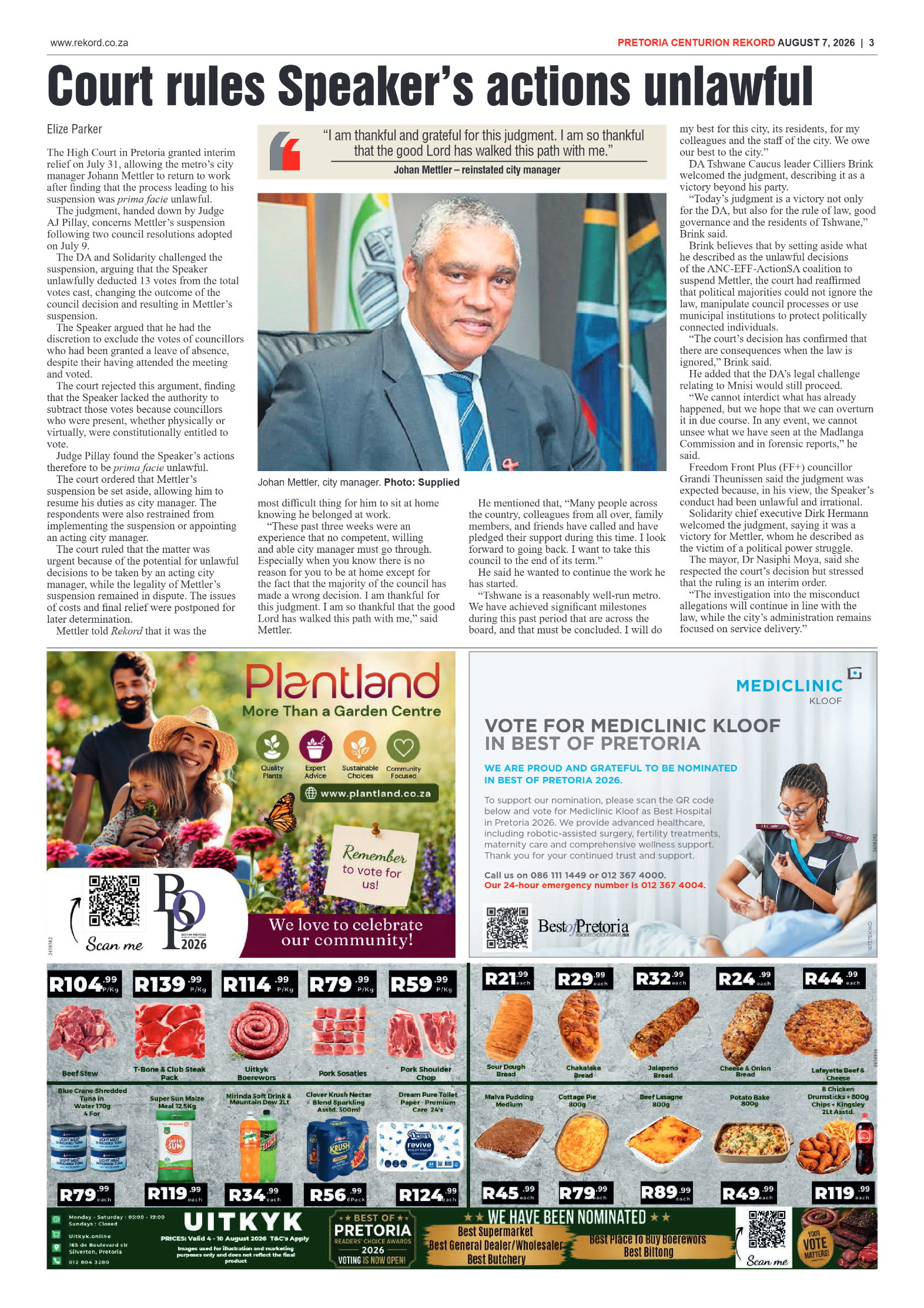 Rekord Centurion 7 August 2026 page 5