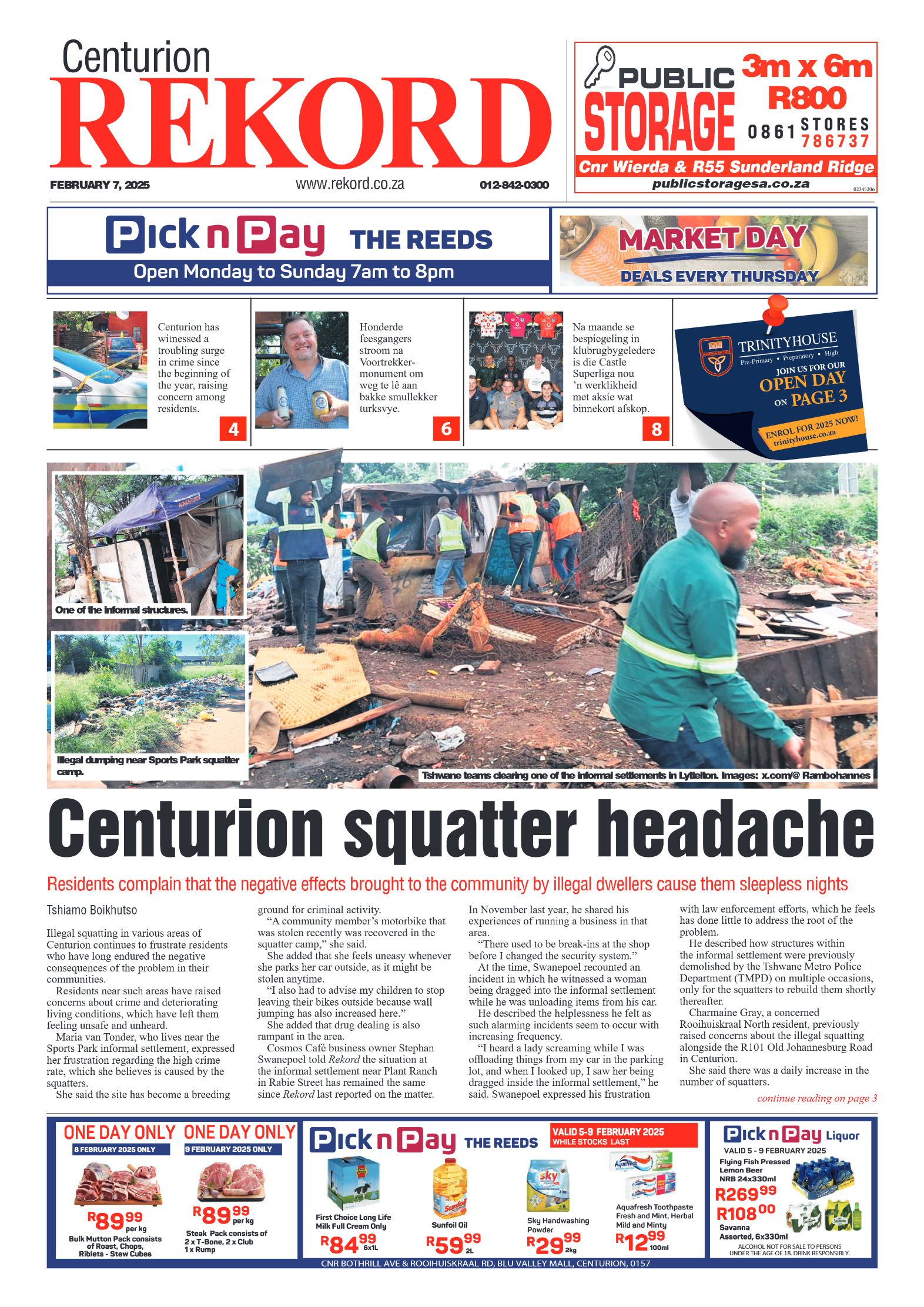 Rekord Centurion 7 February 2025 page 1