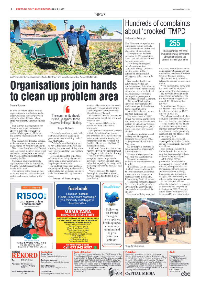 Rekord Centurion 7 July 2023 page 2