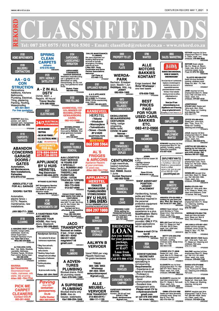 Rekord Centurion 7 May 2021 page 9