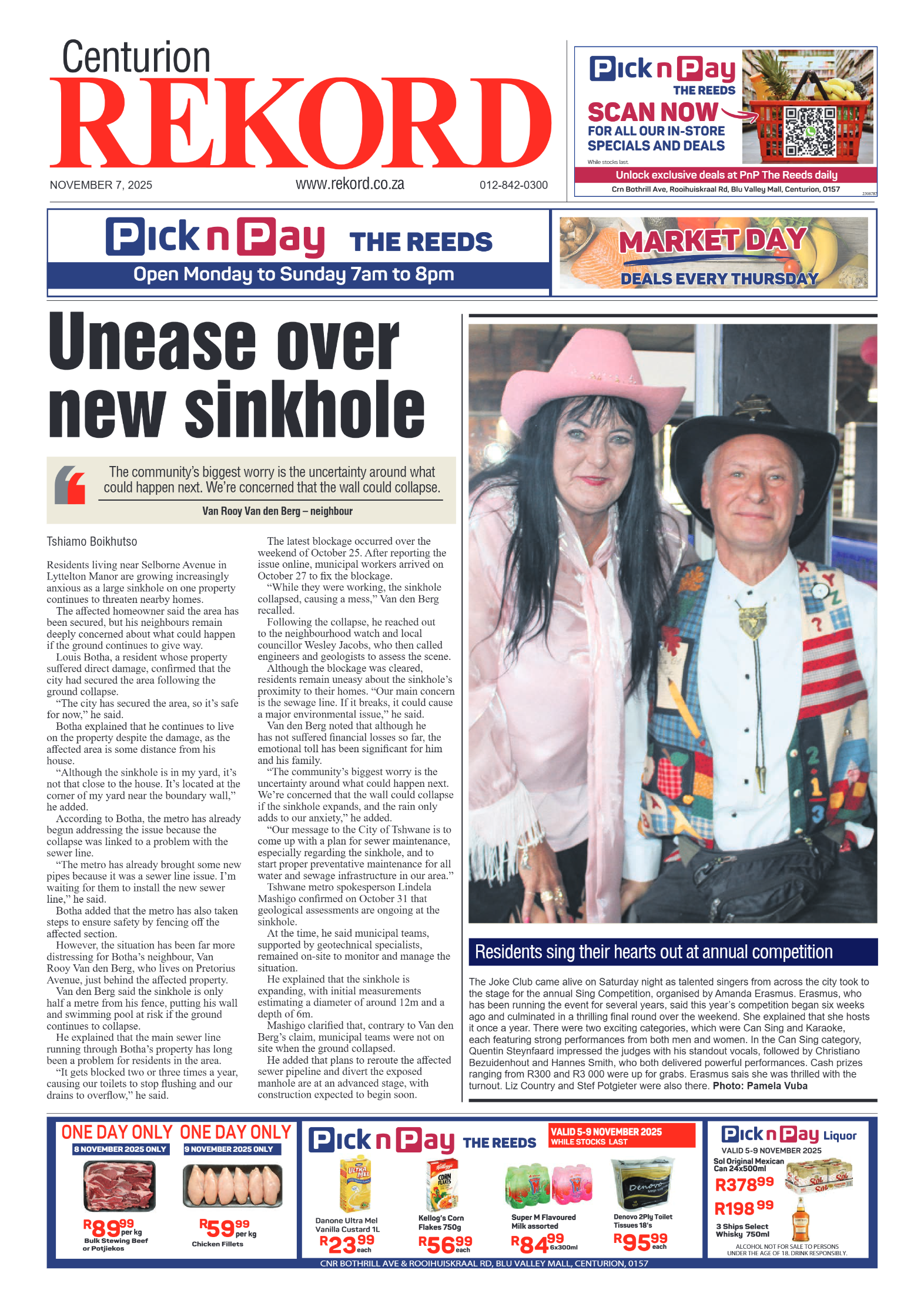 Rekord Centurion 7 November 2025 page 1