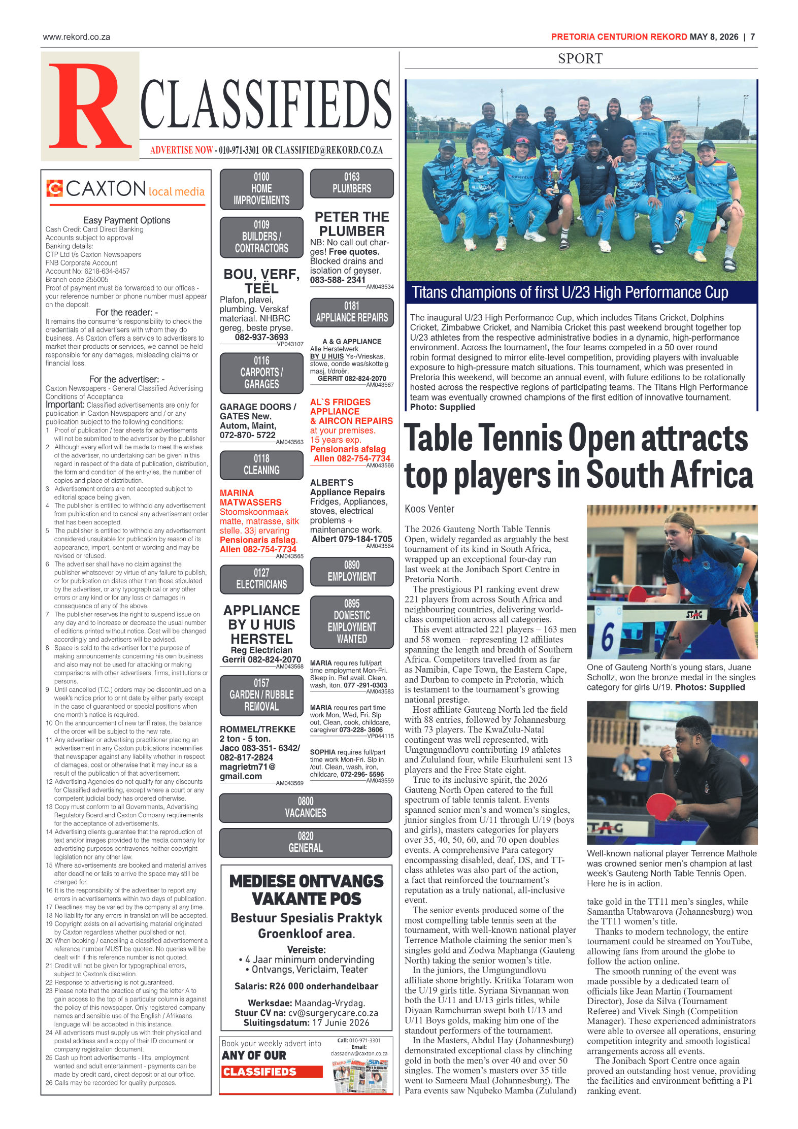 Rekord Centurion 8 May 2026 page 7