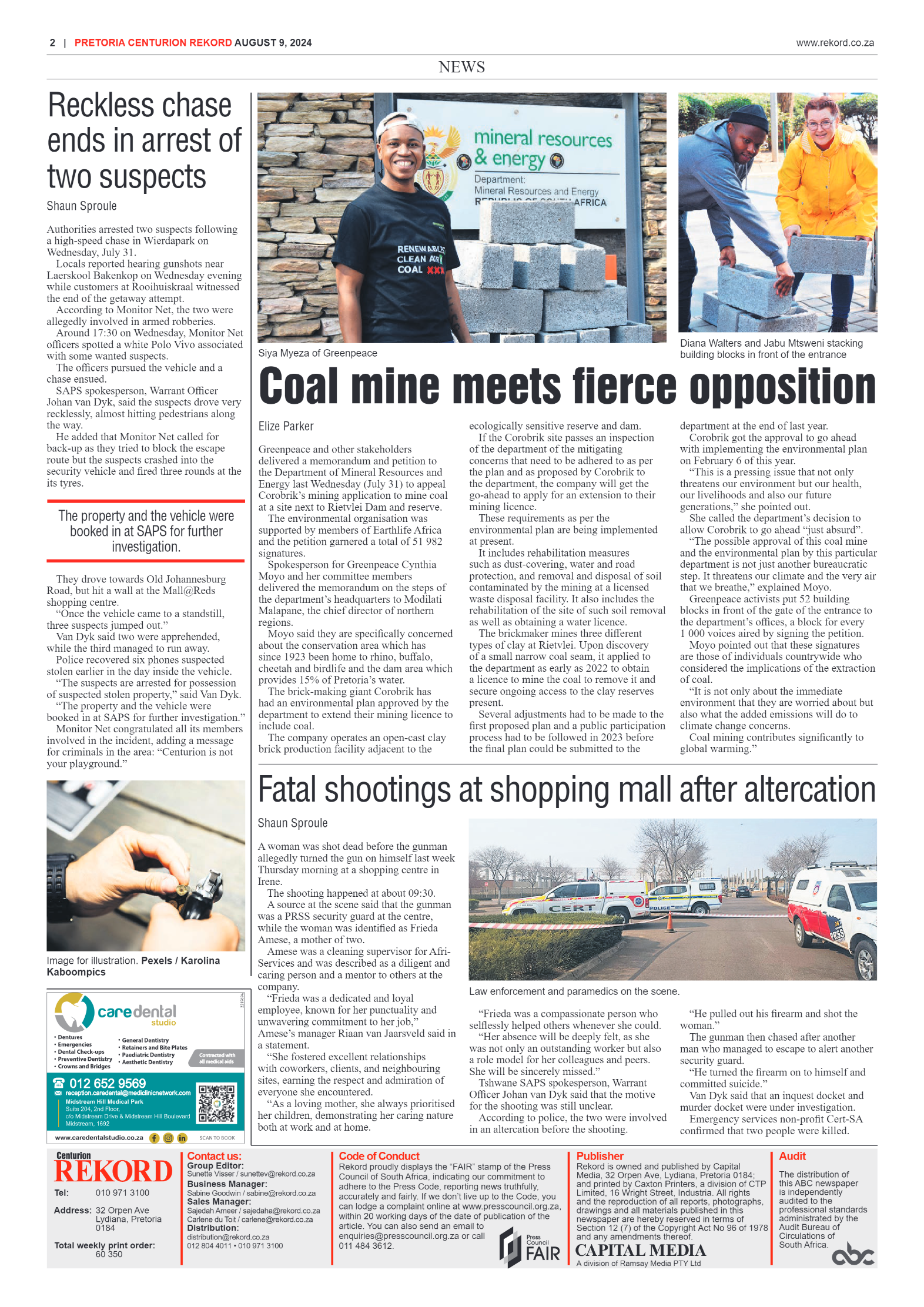 Rekord Centurion 9 August 2024 page 2