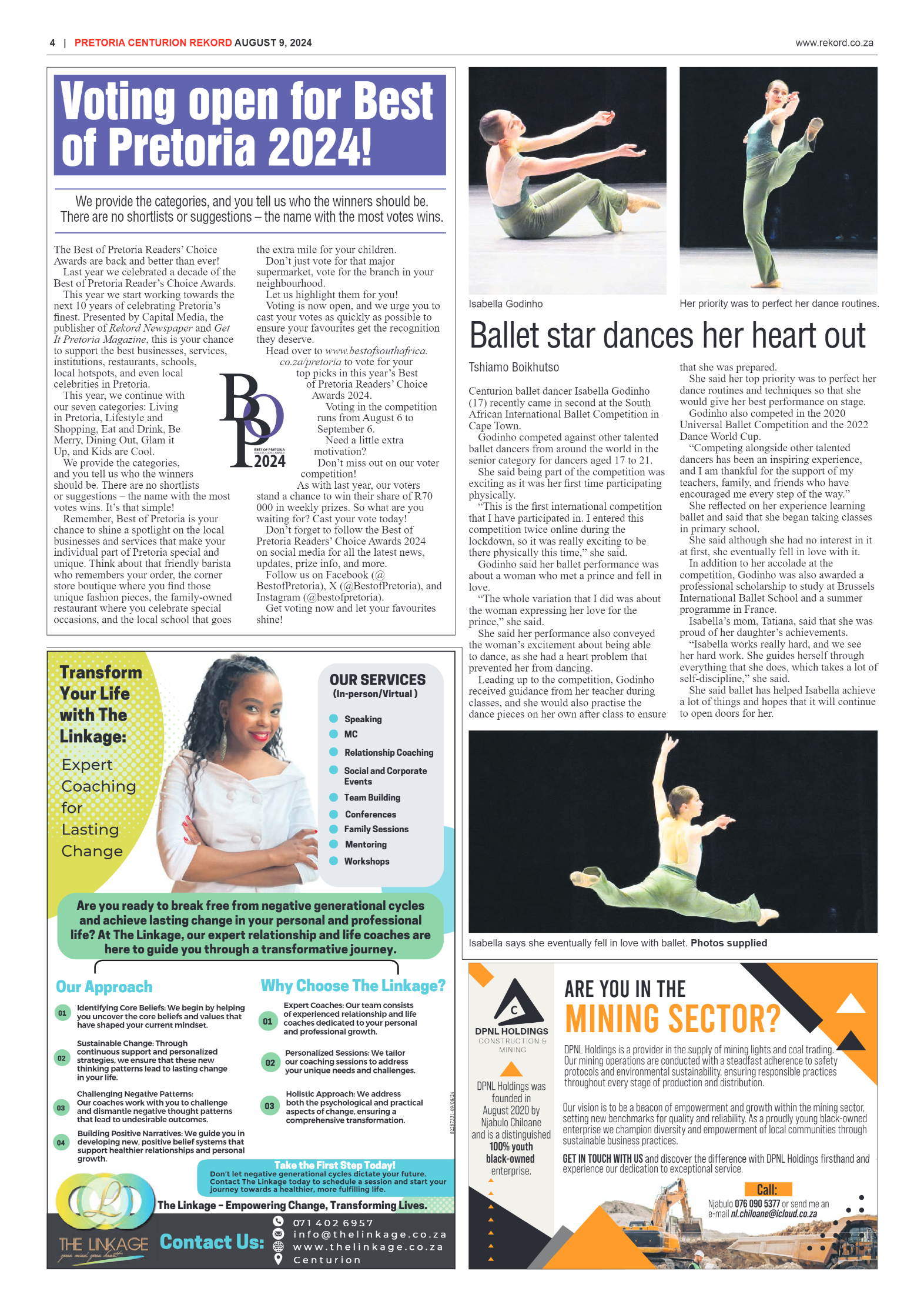 Rekord Centurion 9 August 2024 page 4