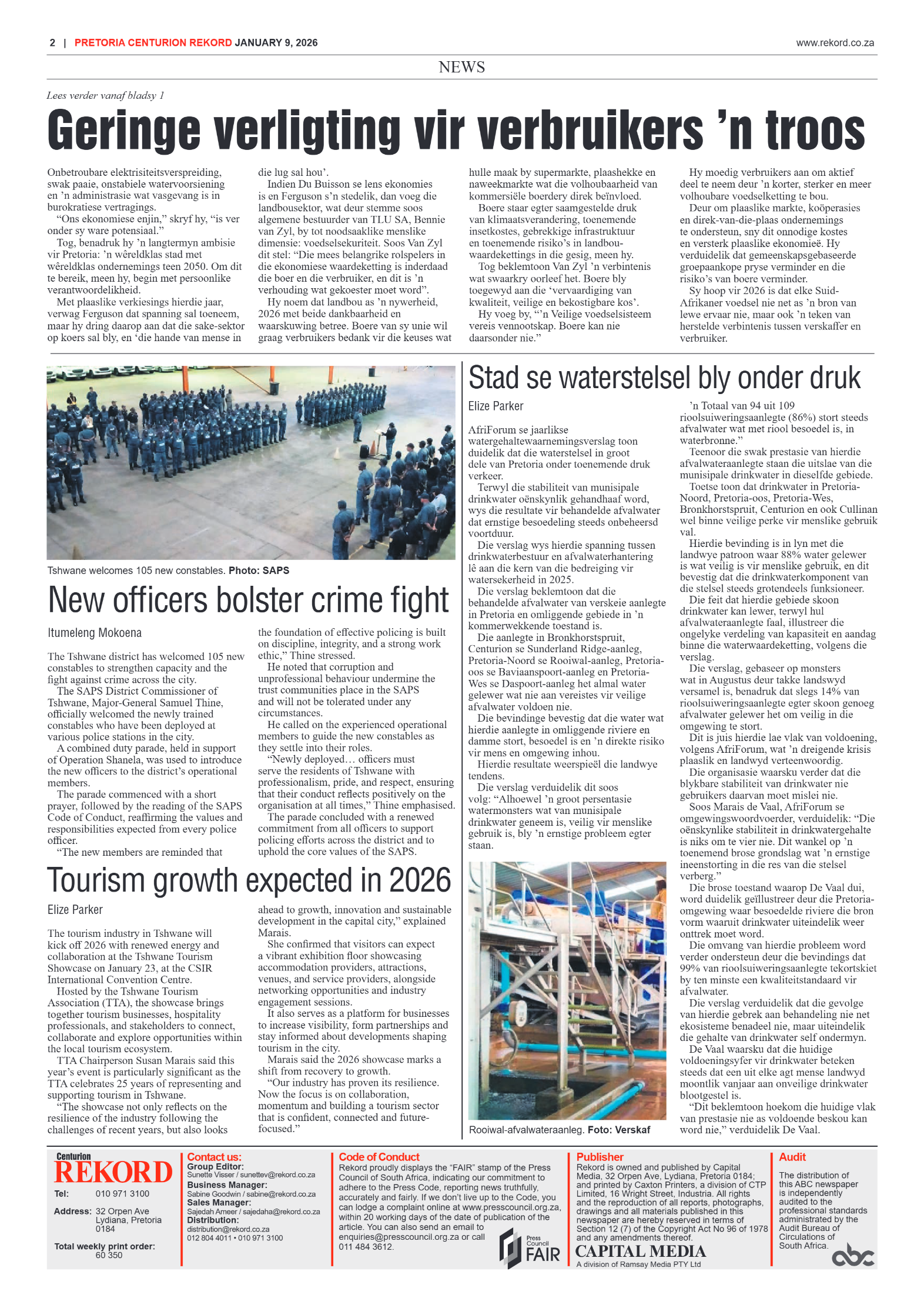 Rekord Centurion 9 January 2026 page 2