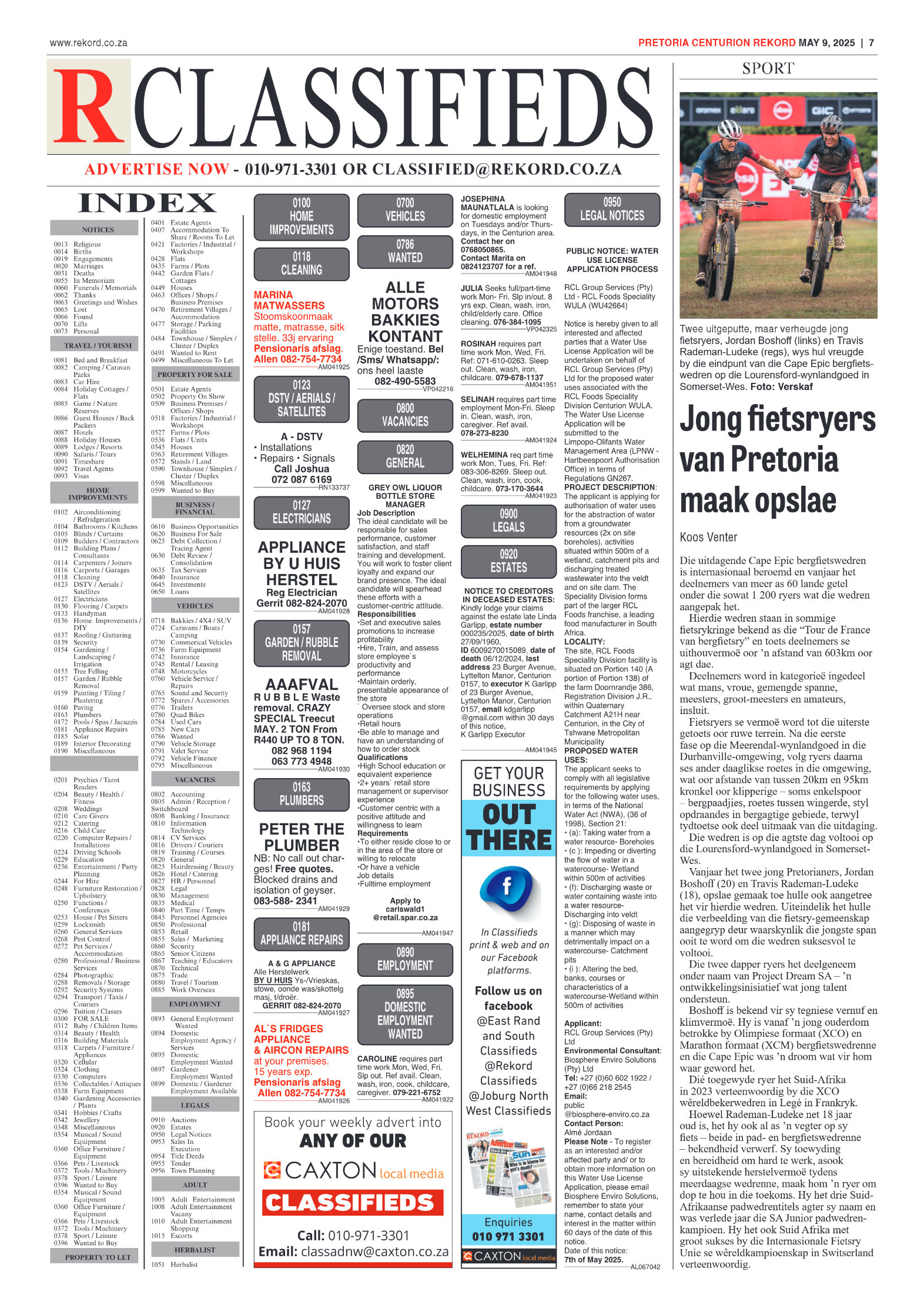 Rekord Centurion 9 May 2025 page 7