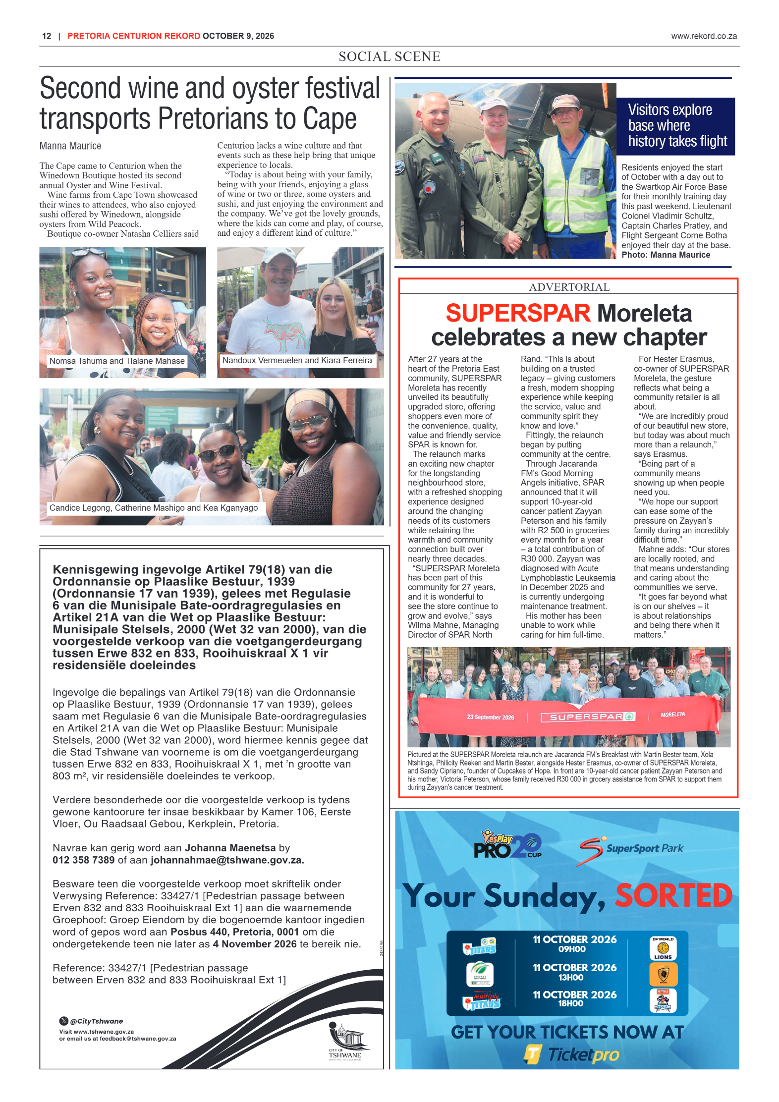 Rekord Centurion – 9 October 2026 page 6