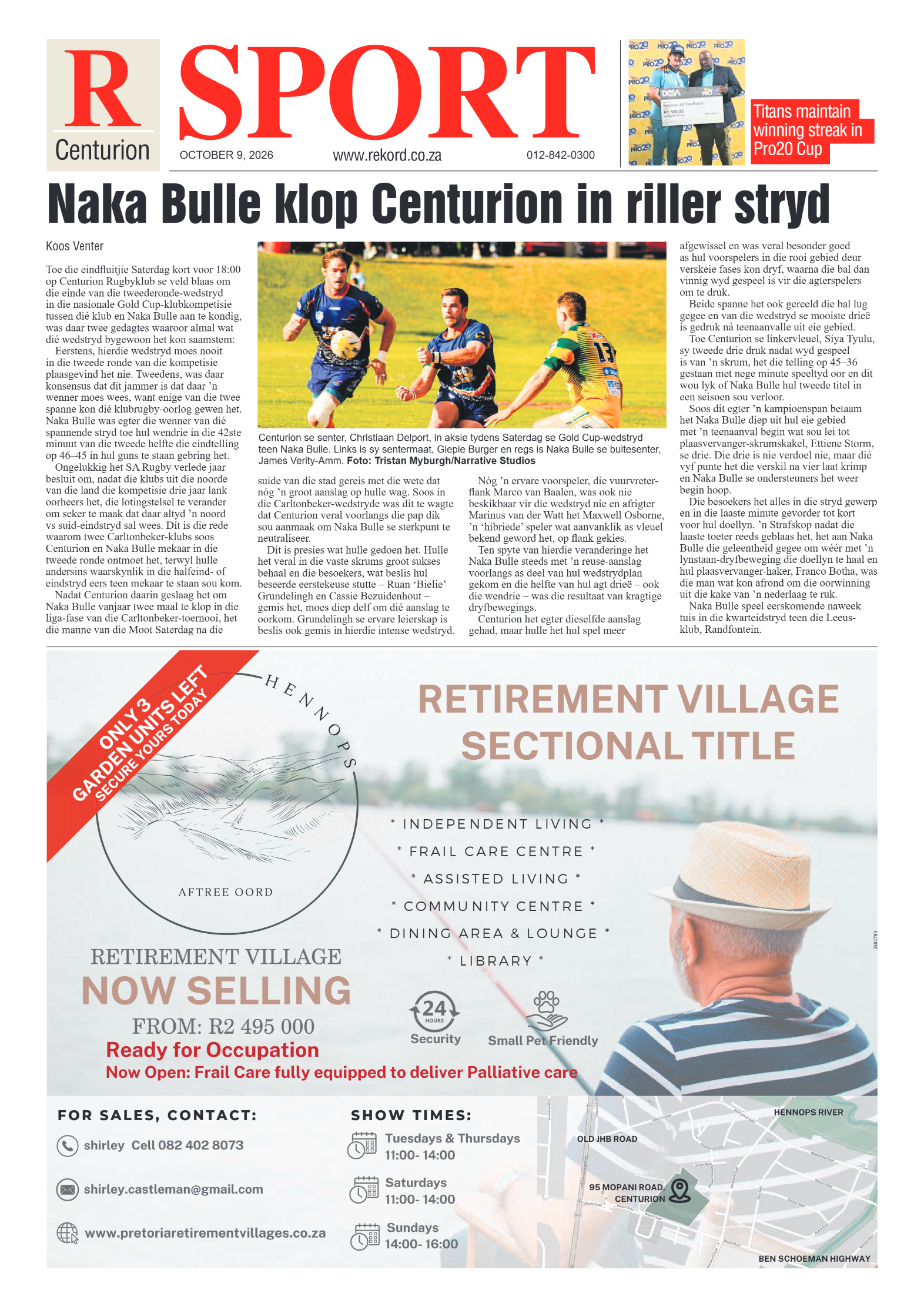 Rekord Centurion – 9 October 2026 page 8