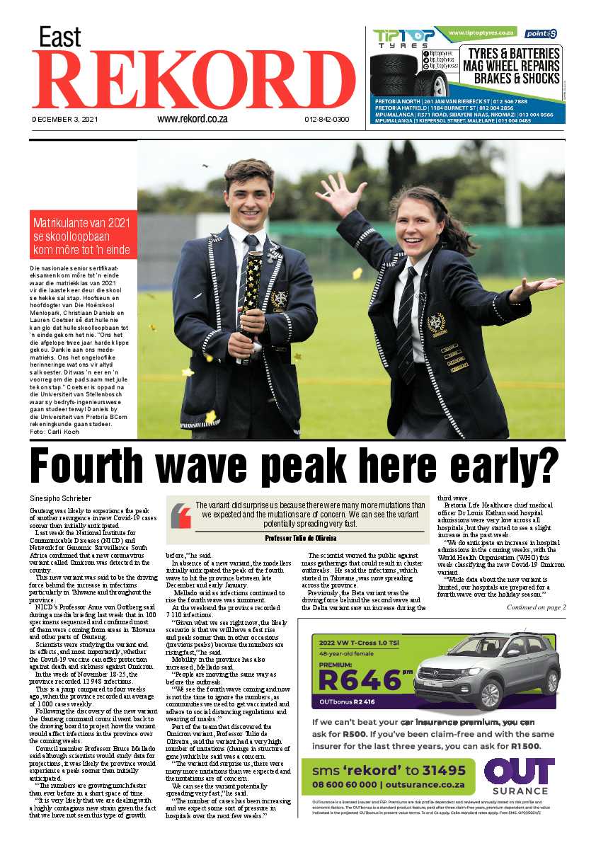 Rekord East 03 December 2021 page 1