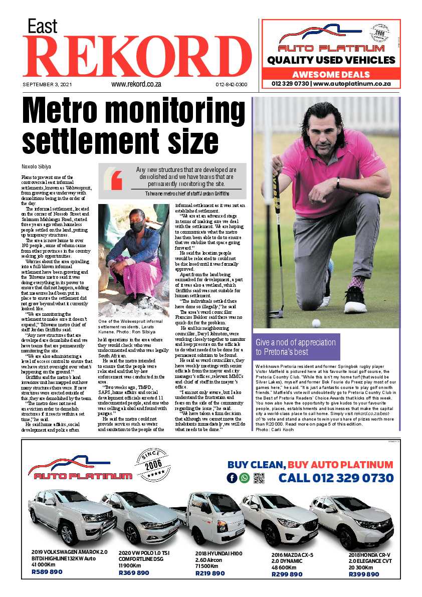 Rekord East 03 September 2021 page 1