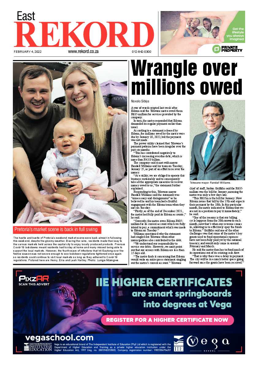 Rekord East 04 February 2022 page 1