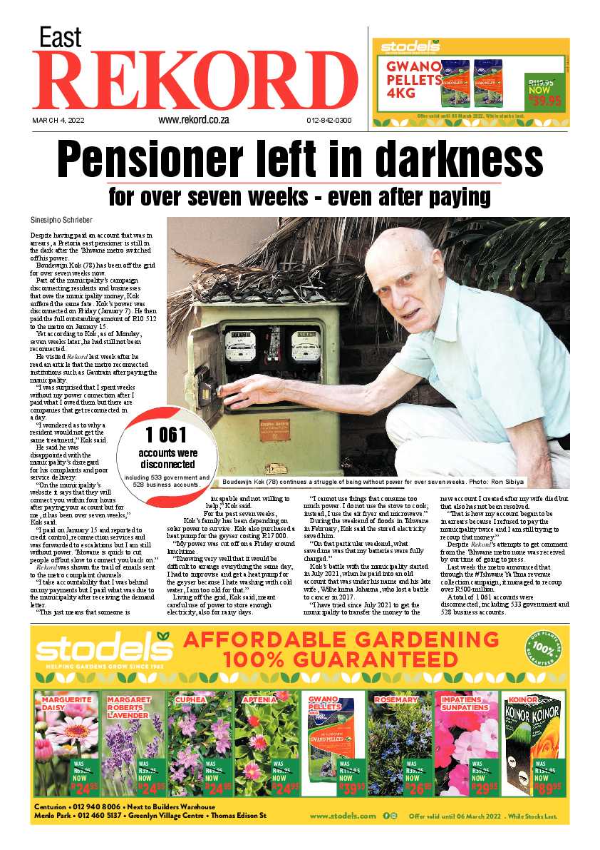 Rekord East 04 March 2022 page 1