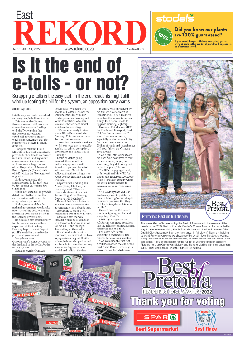 Rekord East 04 November 2022 page 1