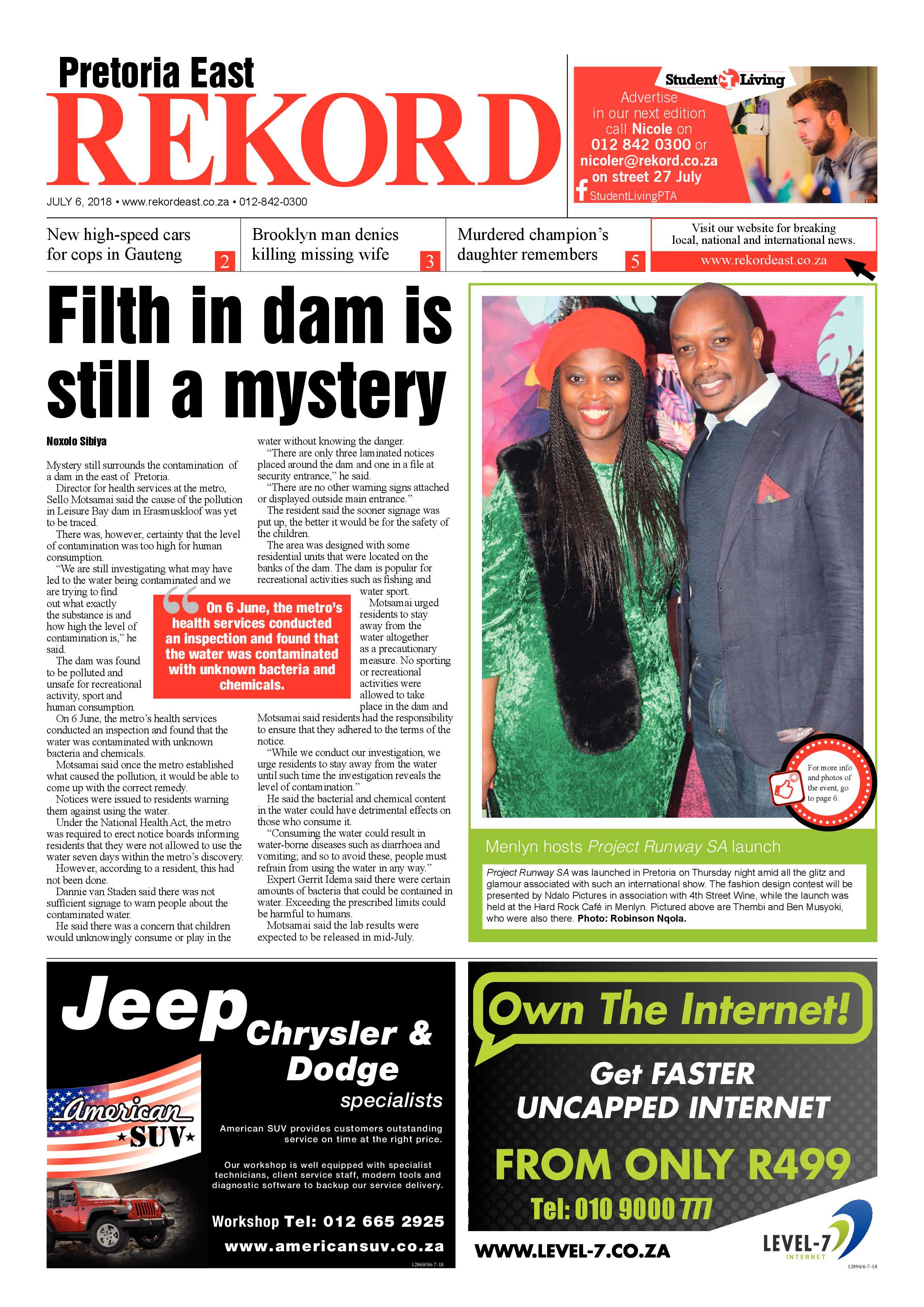 Rekord East 06 July 2018 page 1