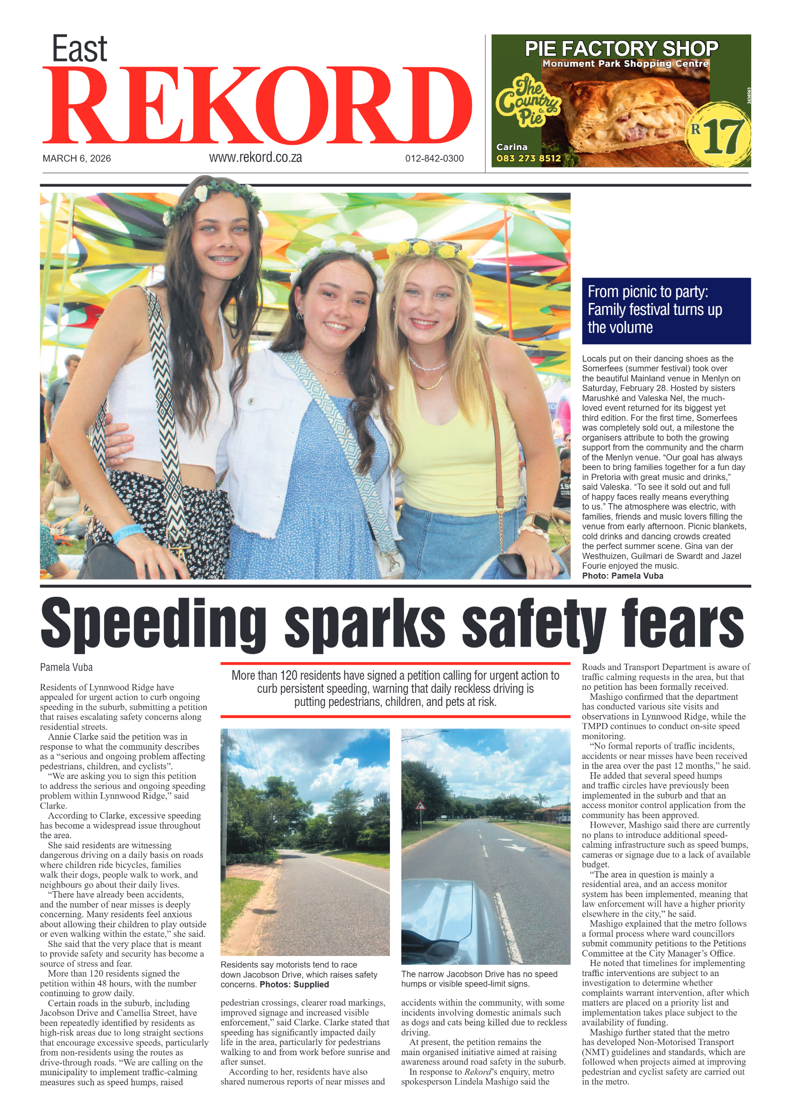 Rekord East 06 March 2026 page 1