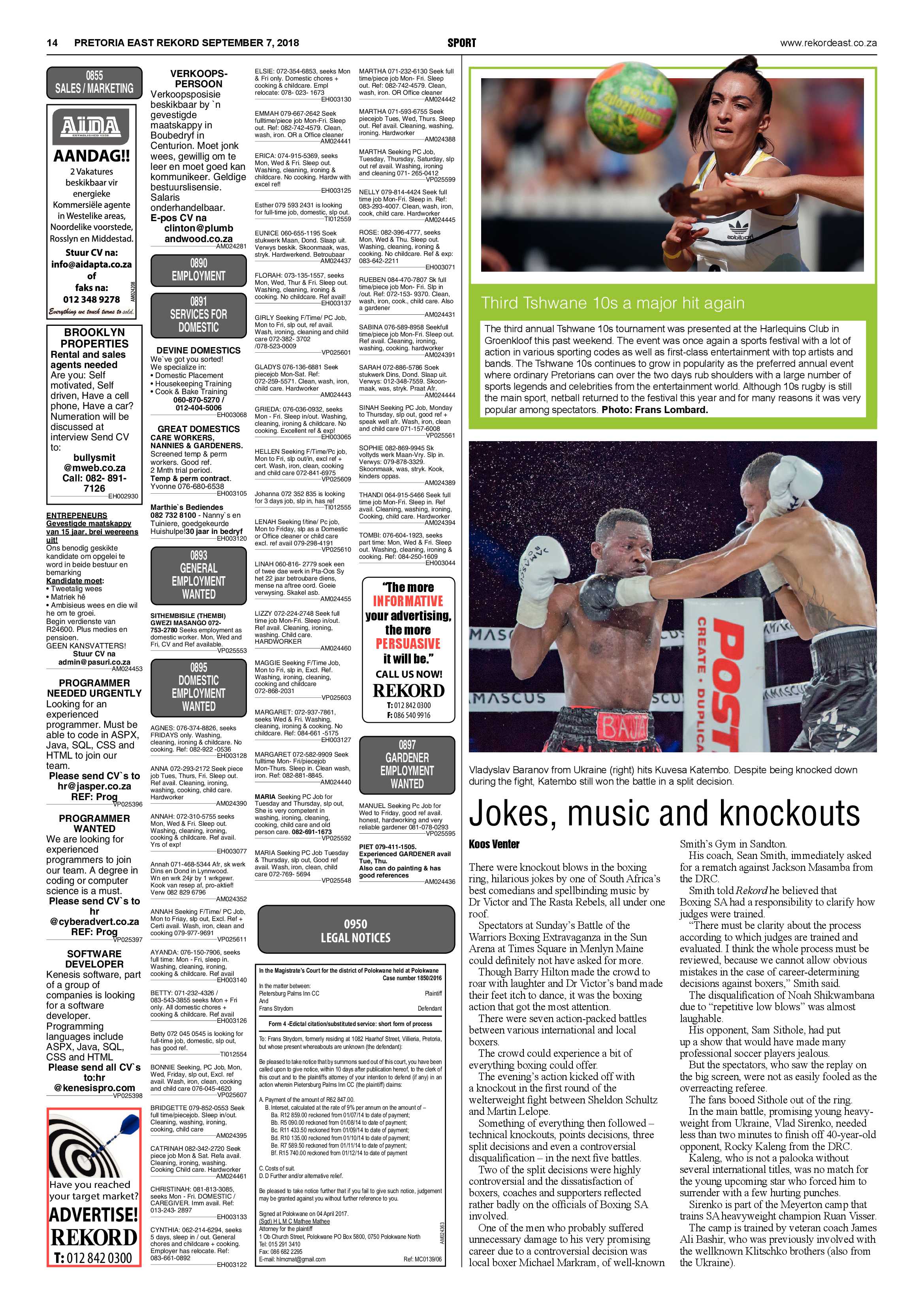 Rekord East 07 September 2018 page 14