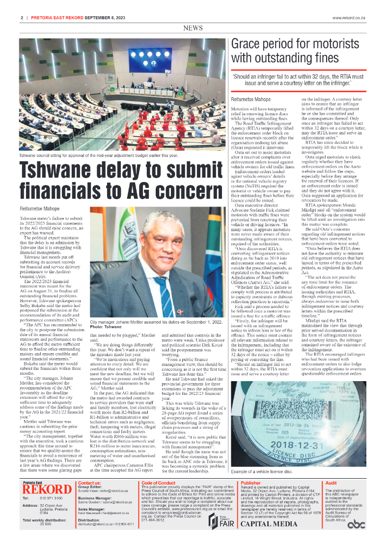 Rekord East 08  September 2023 page 2