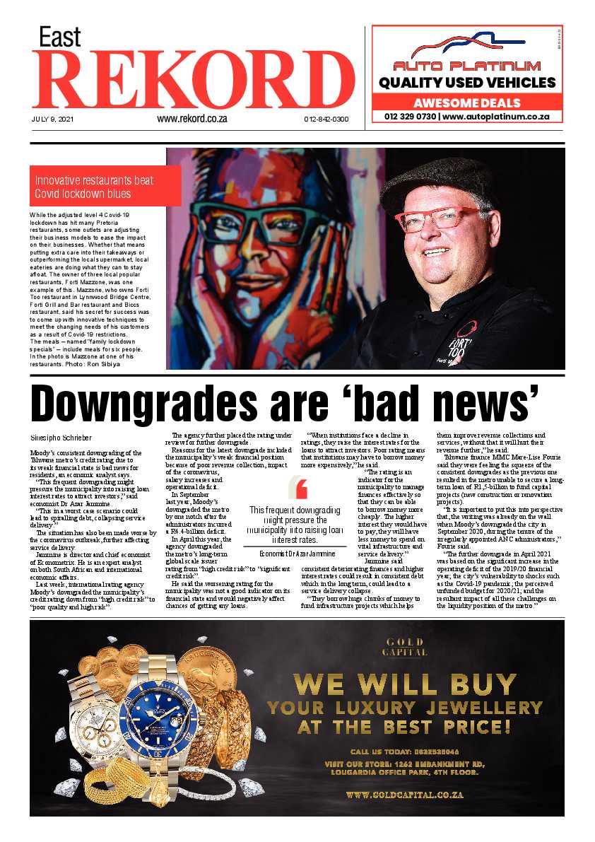 Rekord East 09 July 2021 page 1