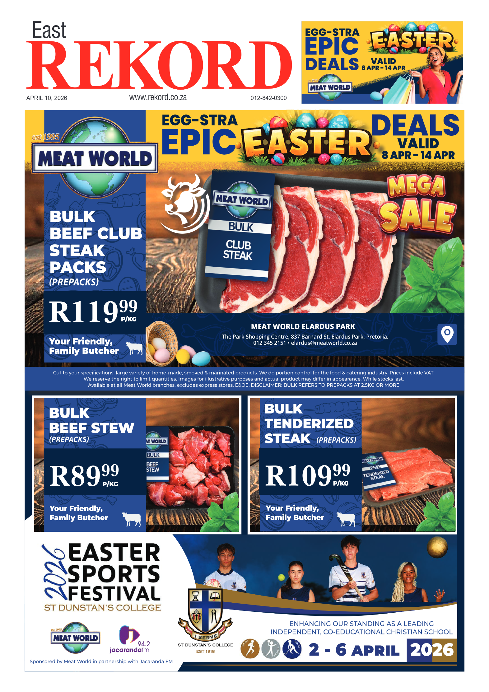 Rekord East 10 April 2026 page 1