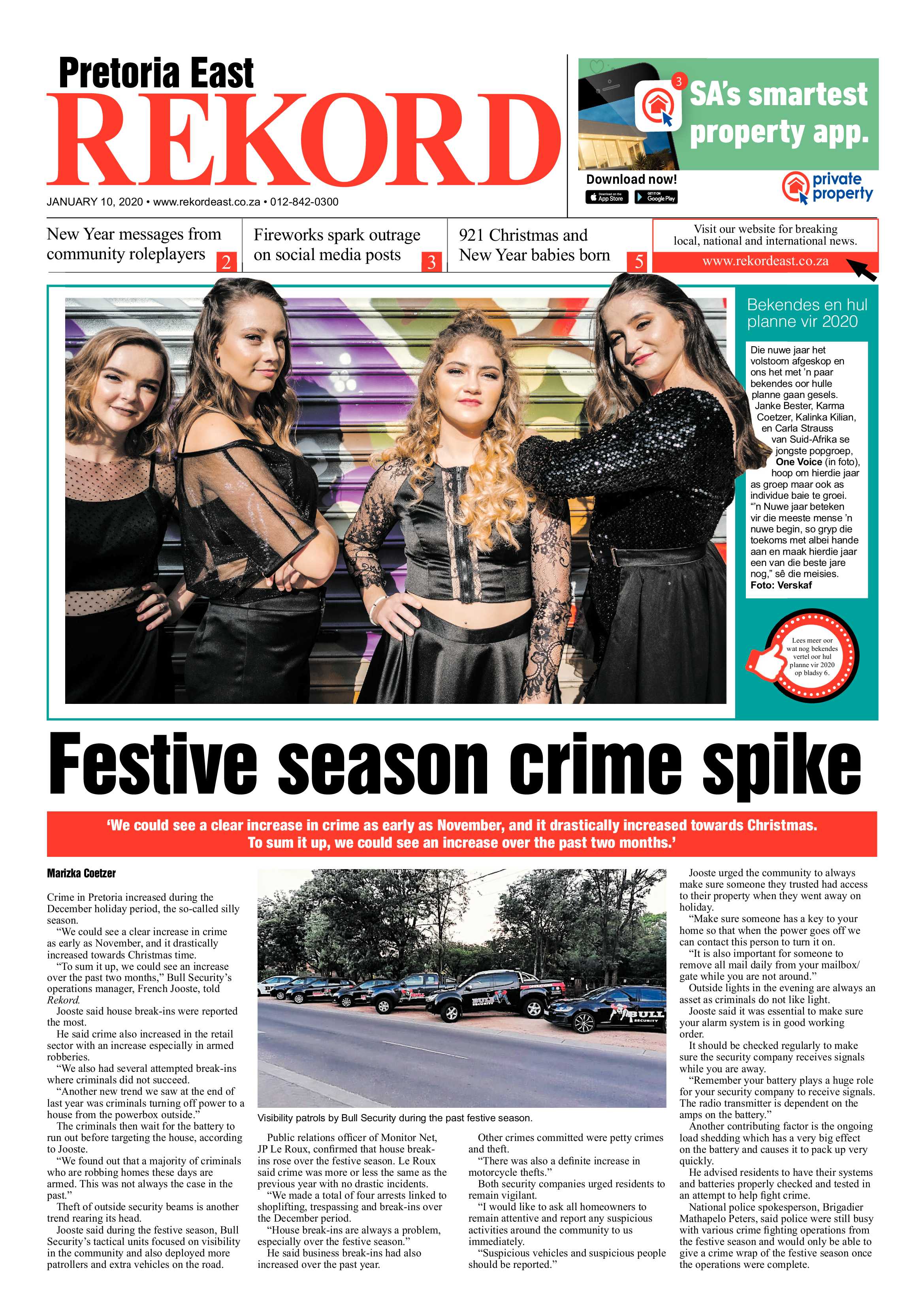Rekord East 10 January 2020 page 1
