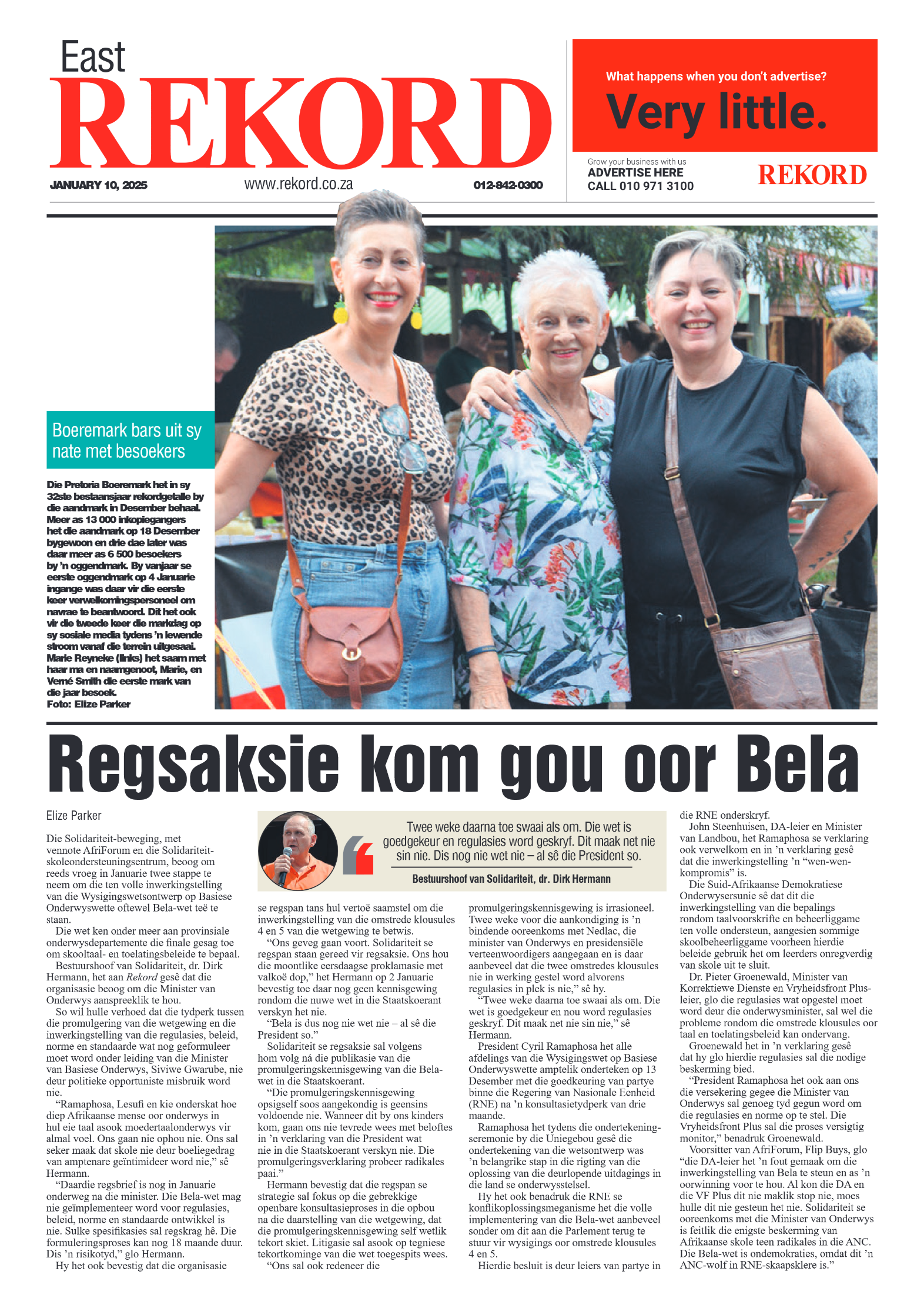 Rekord East 10 January 2025 page 1