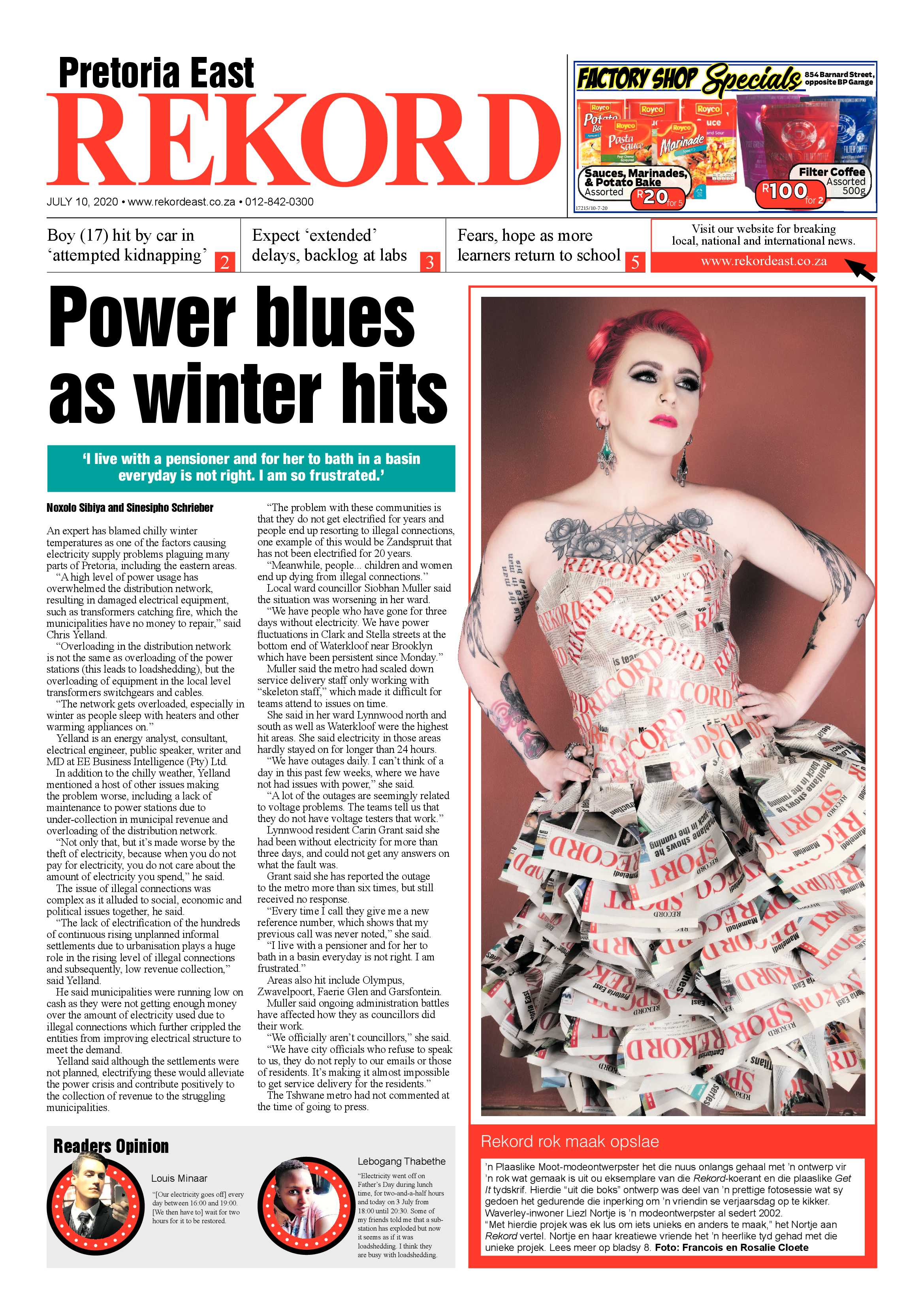 Rekord East 10 July 2020 page 1