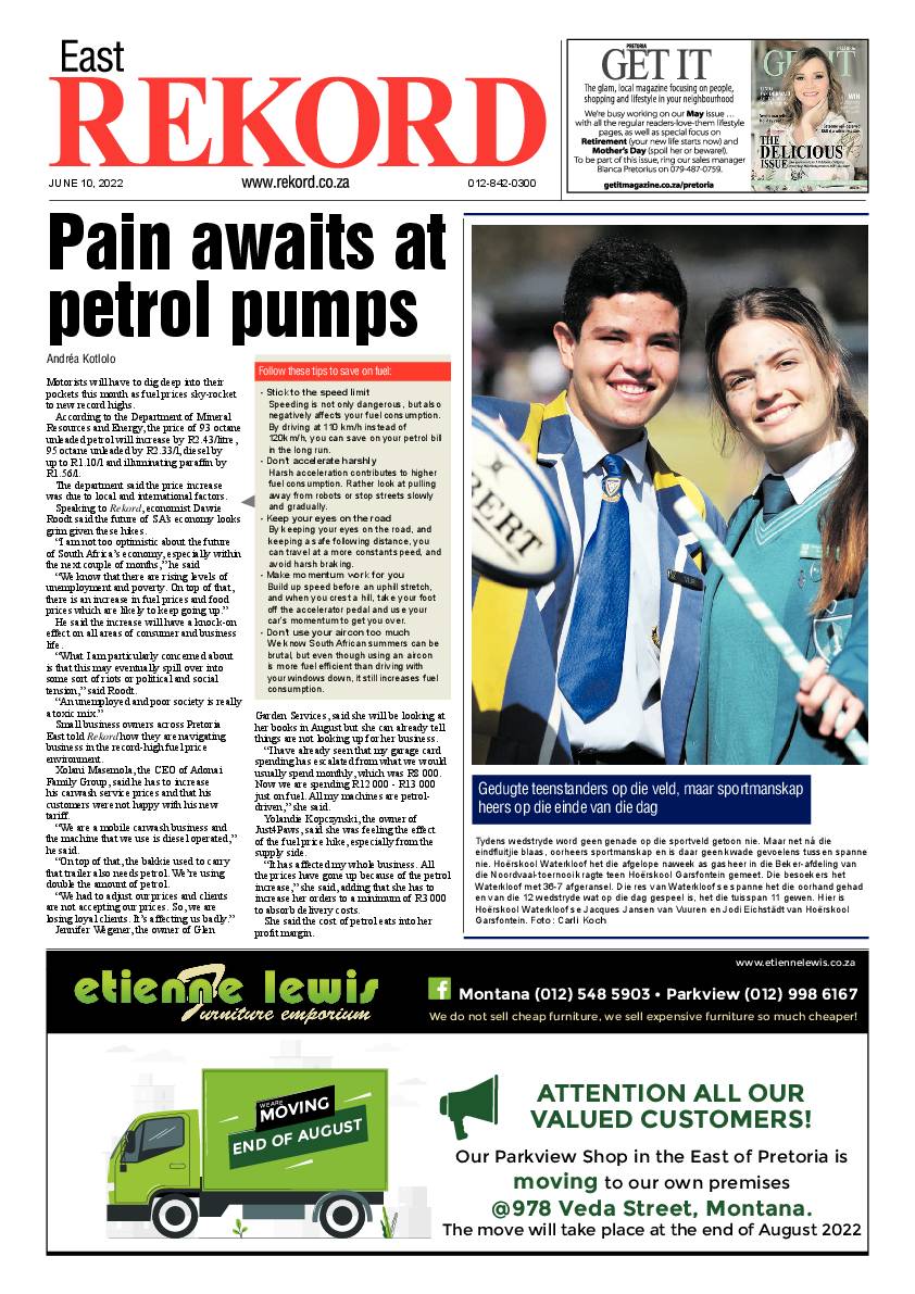 Rekord East 10 June 2022 page 1