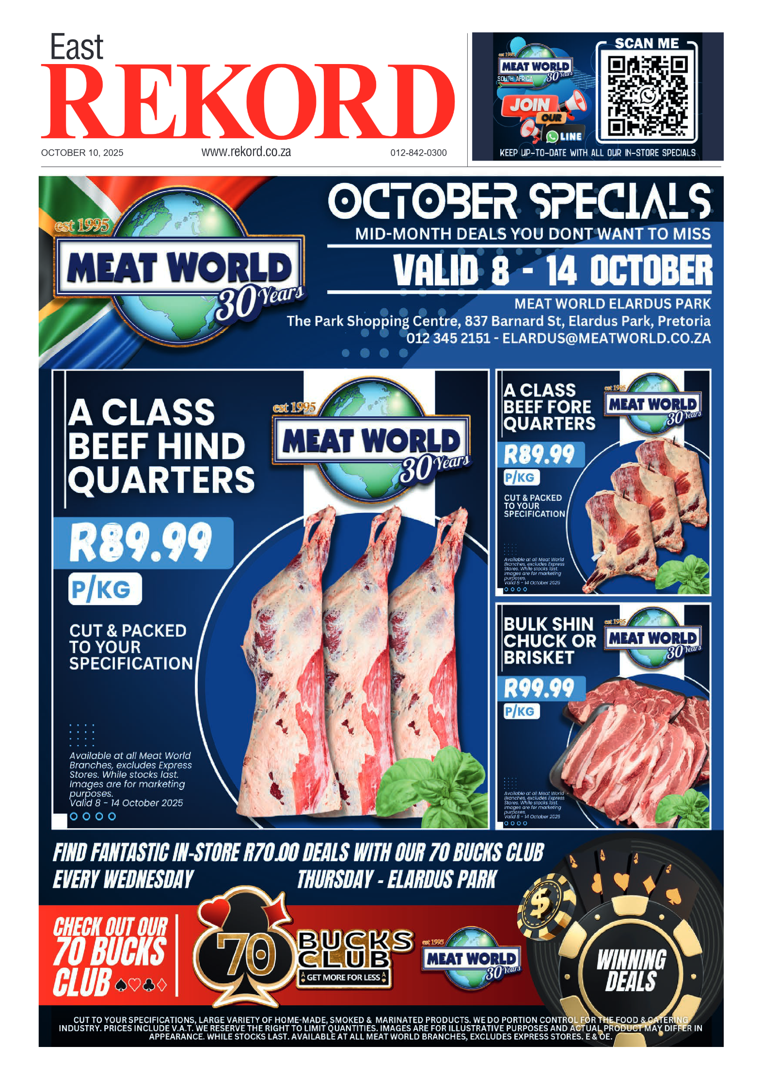Rekord East 10 October 2025 page 1