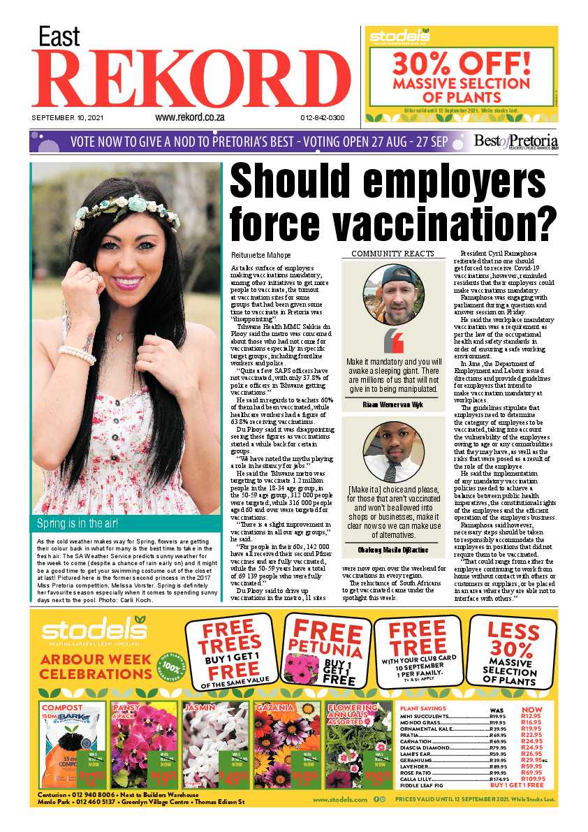 Rekord East 10 September 2021 page 1