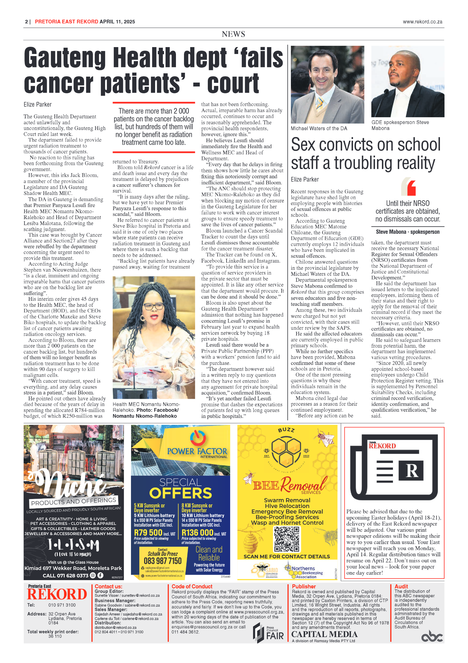 Rekord East 11 April 2025 page 4