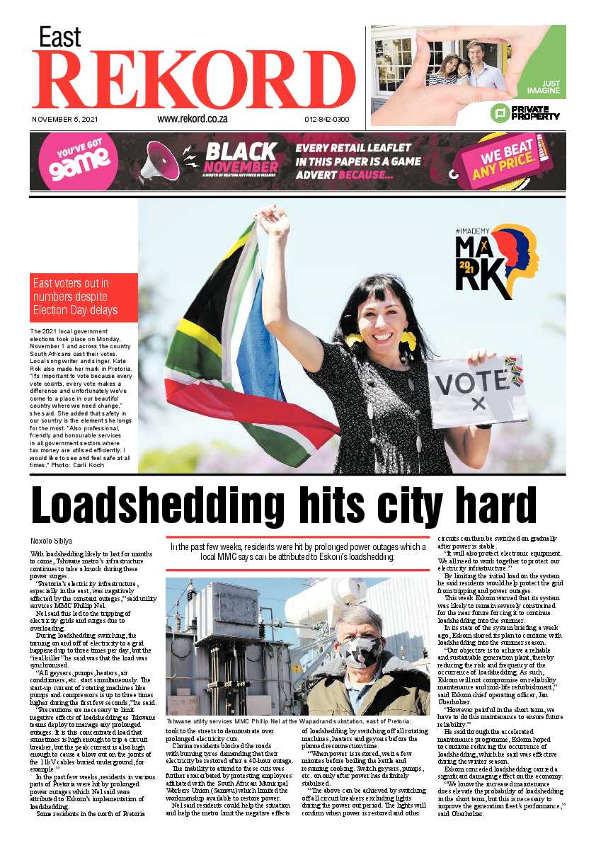 Rekord East 11 November 2021 page 1