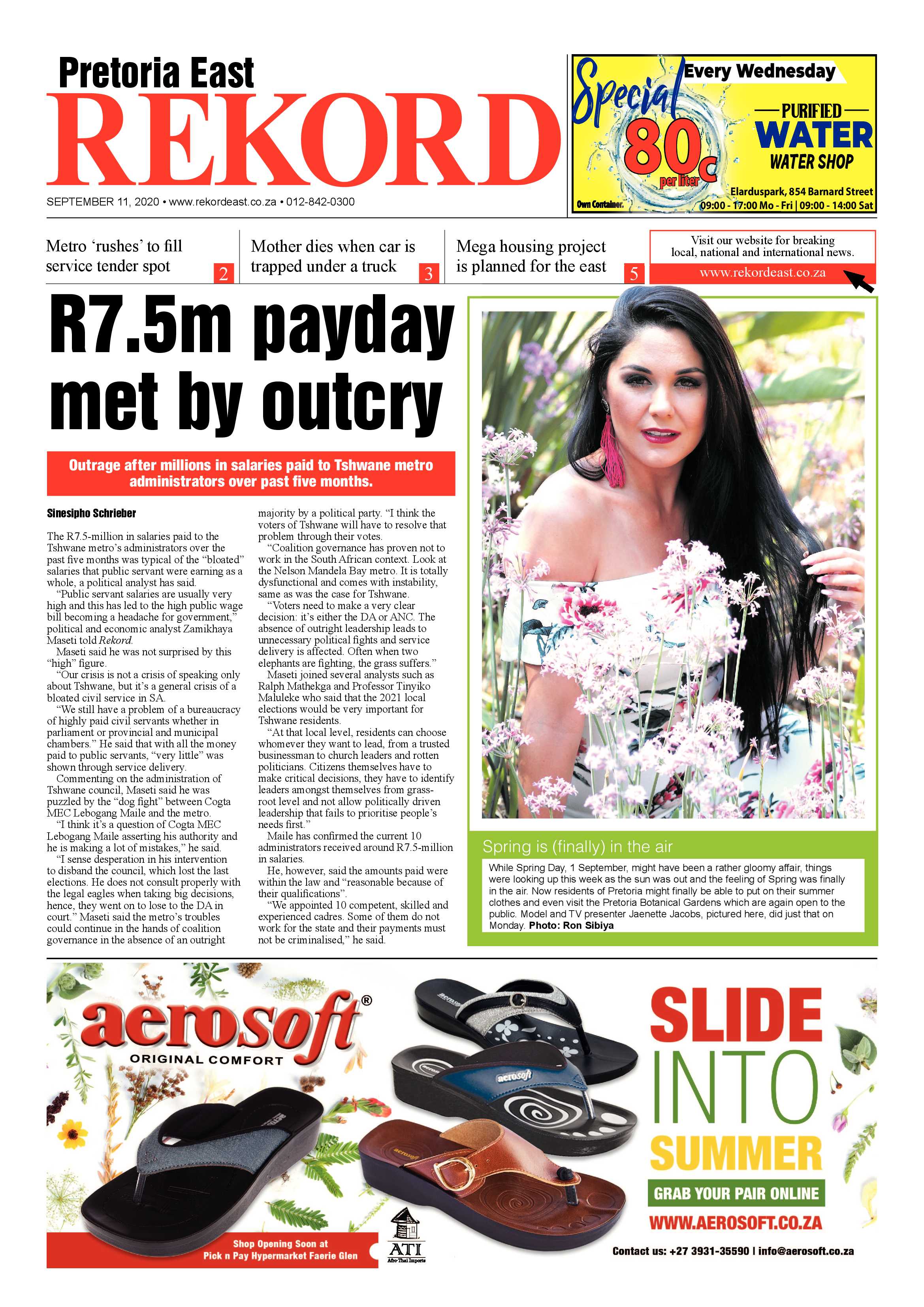 Rekord East 11 September 2020 page 1