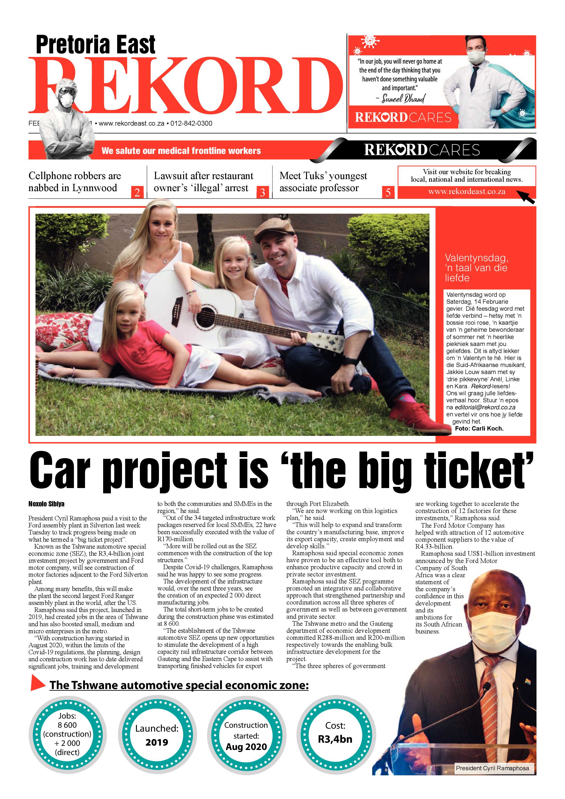 Rekord East 12 February 2021 page 1