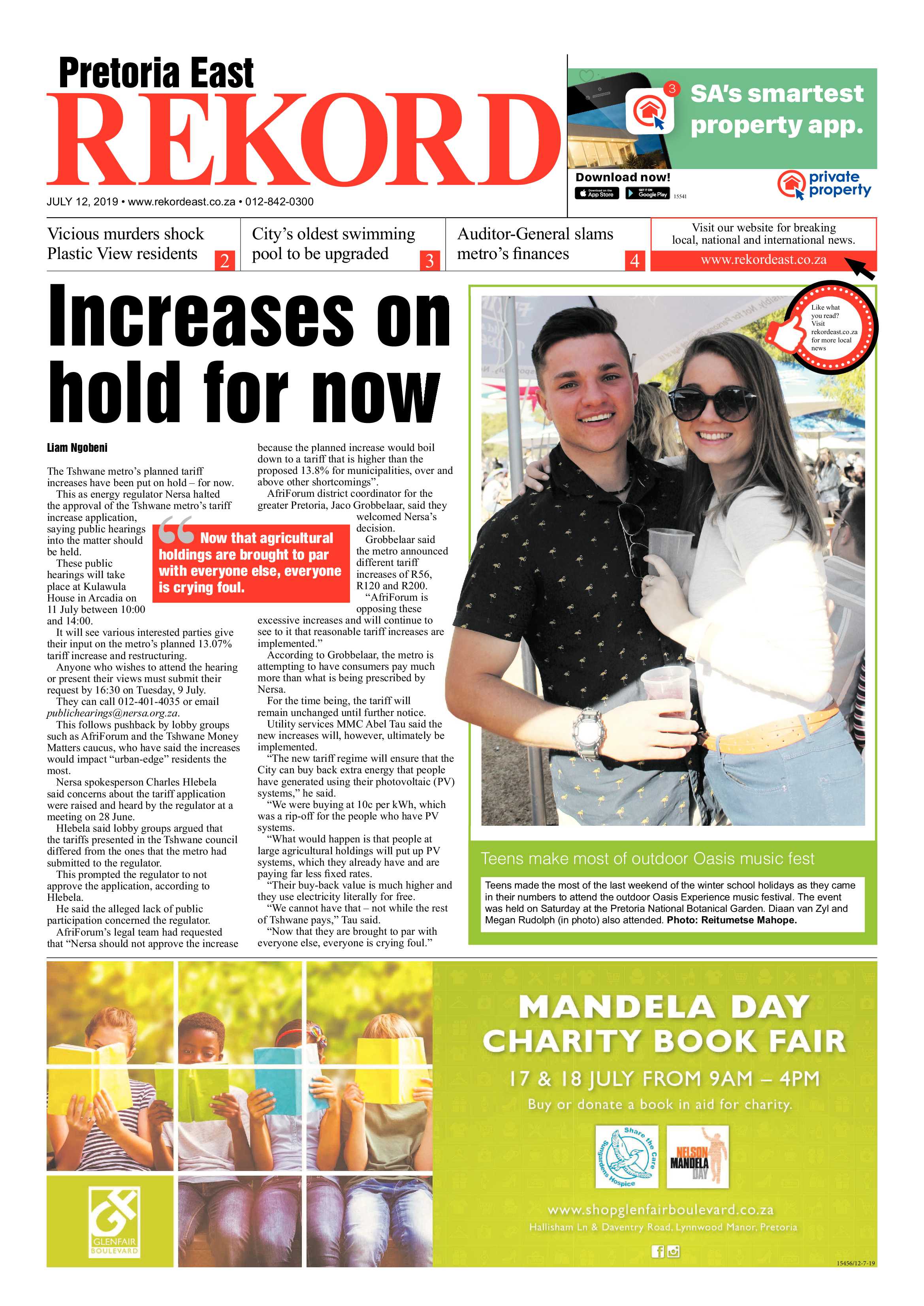 Rekord East 12 July 2019 page 1