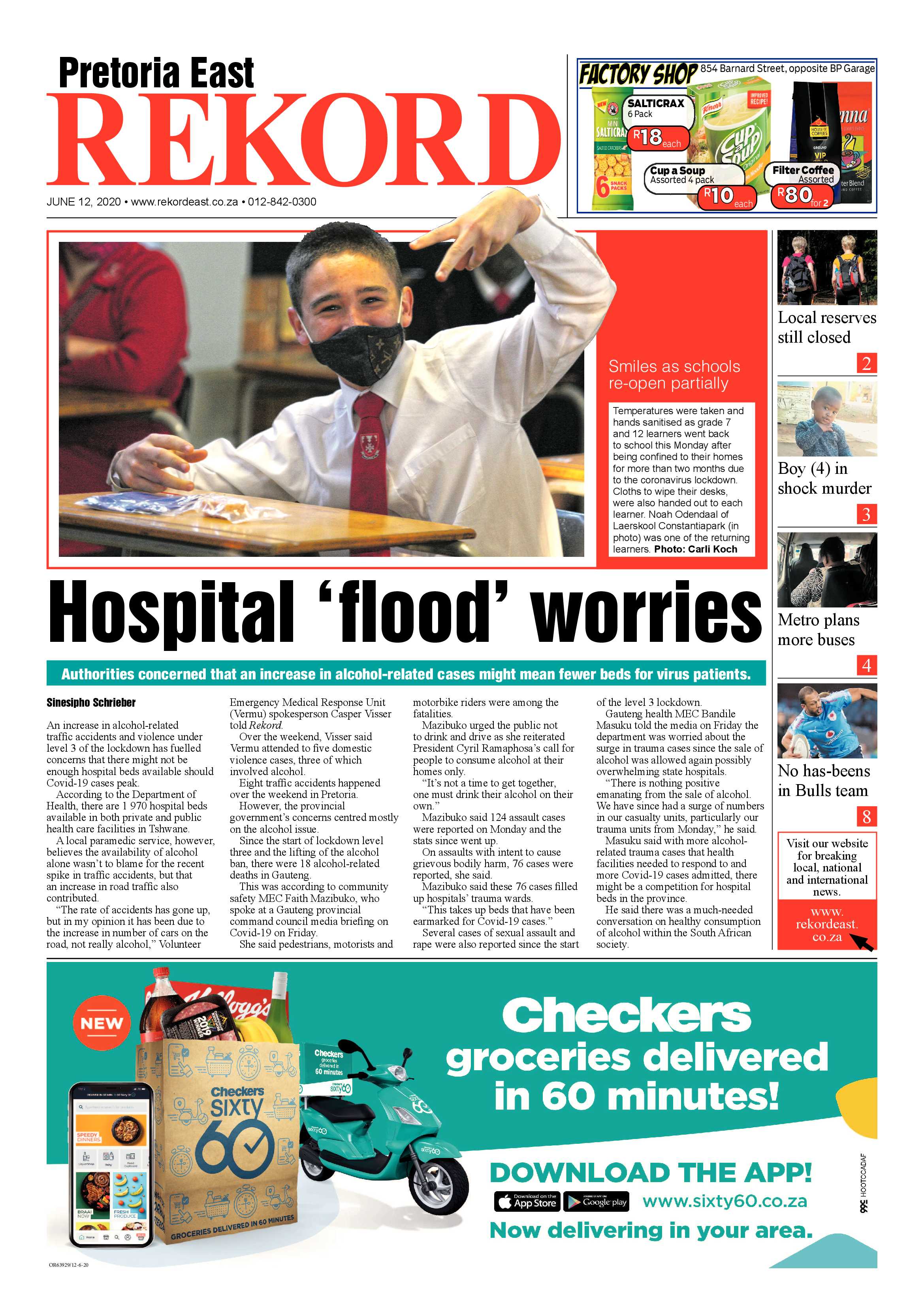 Rekord East 12 June 2020 page 1