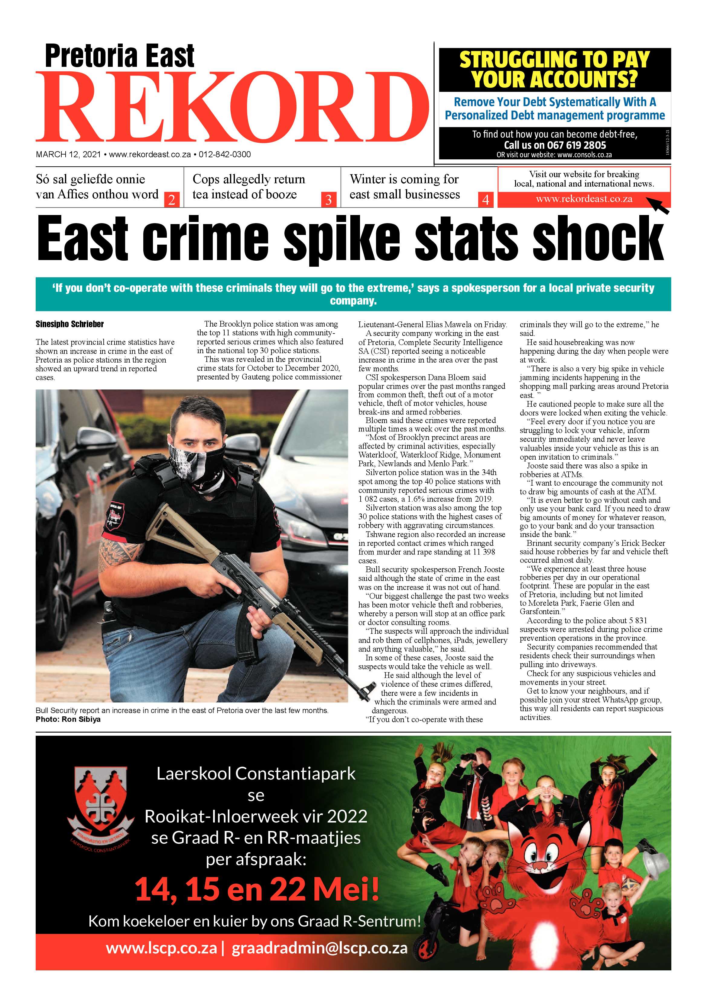 Rekord East 12 March 2021 page 1