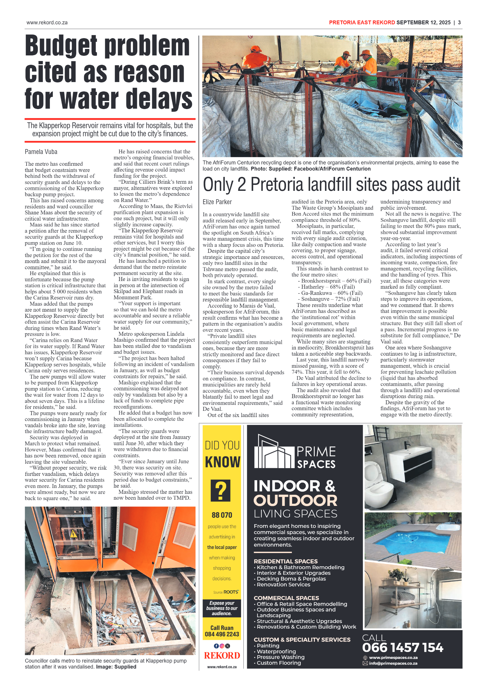 Rekord East 12 September 2025 page 3