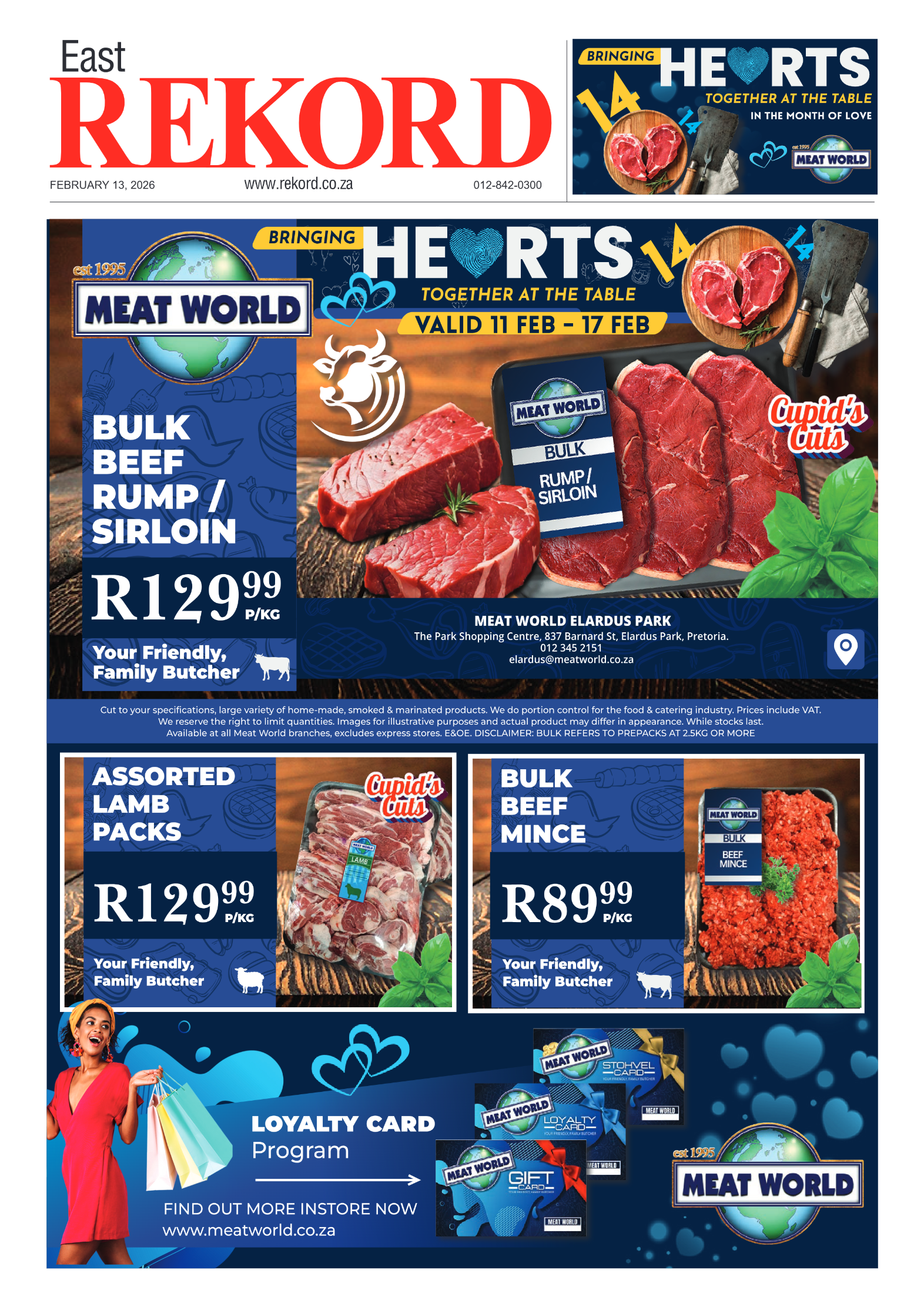 Rekord East 13 February 2026 page 1