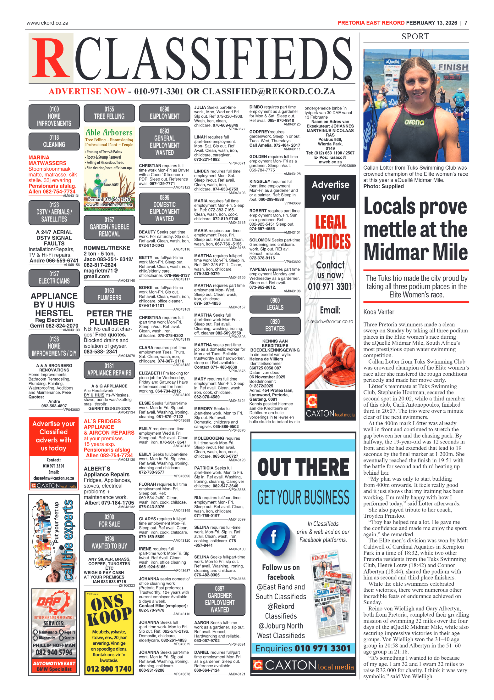 Rekord East 13 February 2026 page 9