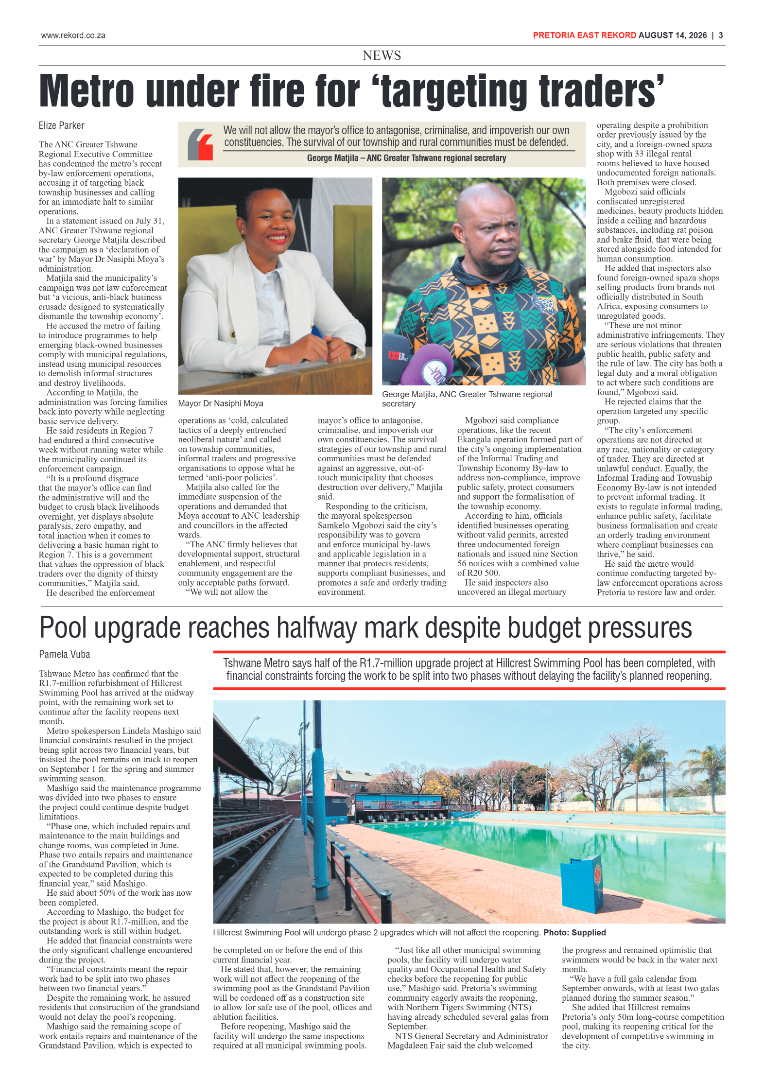 Rekord East 14 August 2026 page 3