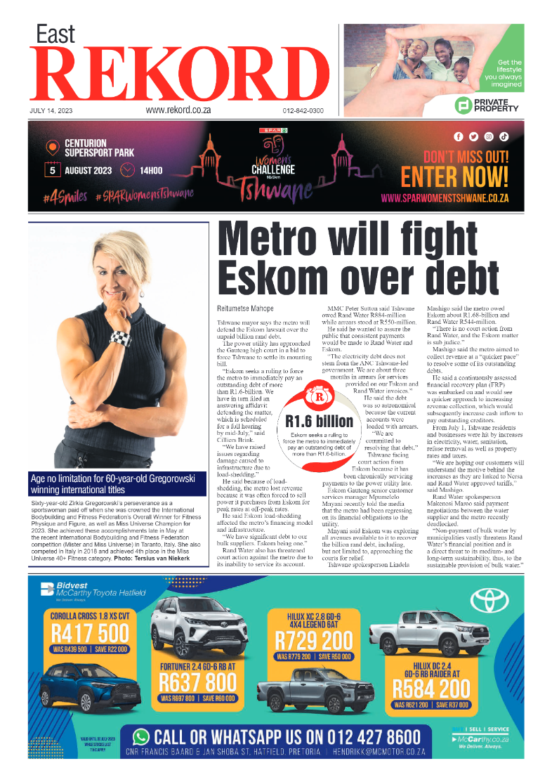 Rekord East 14 July 2023 page 1